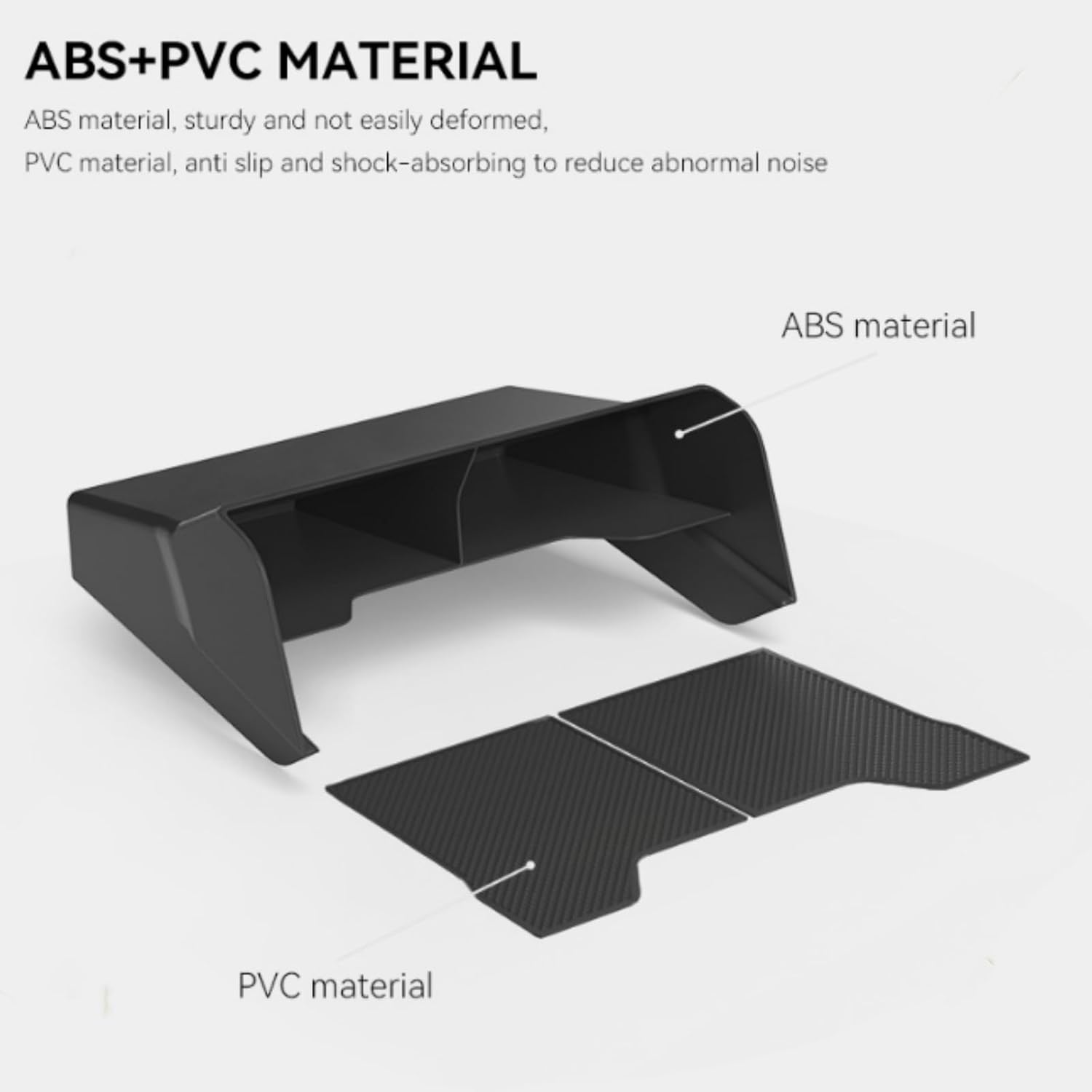 KUGONTC ABS Plastic Center Console Privacy Organizer Compatible with Mitsubishi L200/Triton 2024 2025 Armrest Box Hidden Storage Tray Accessories image number 2
