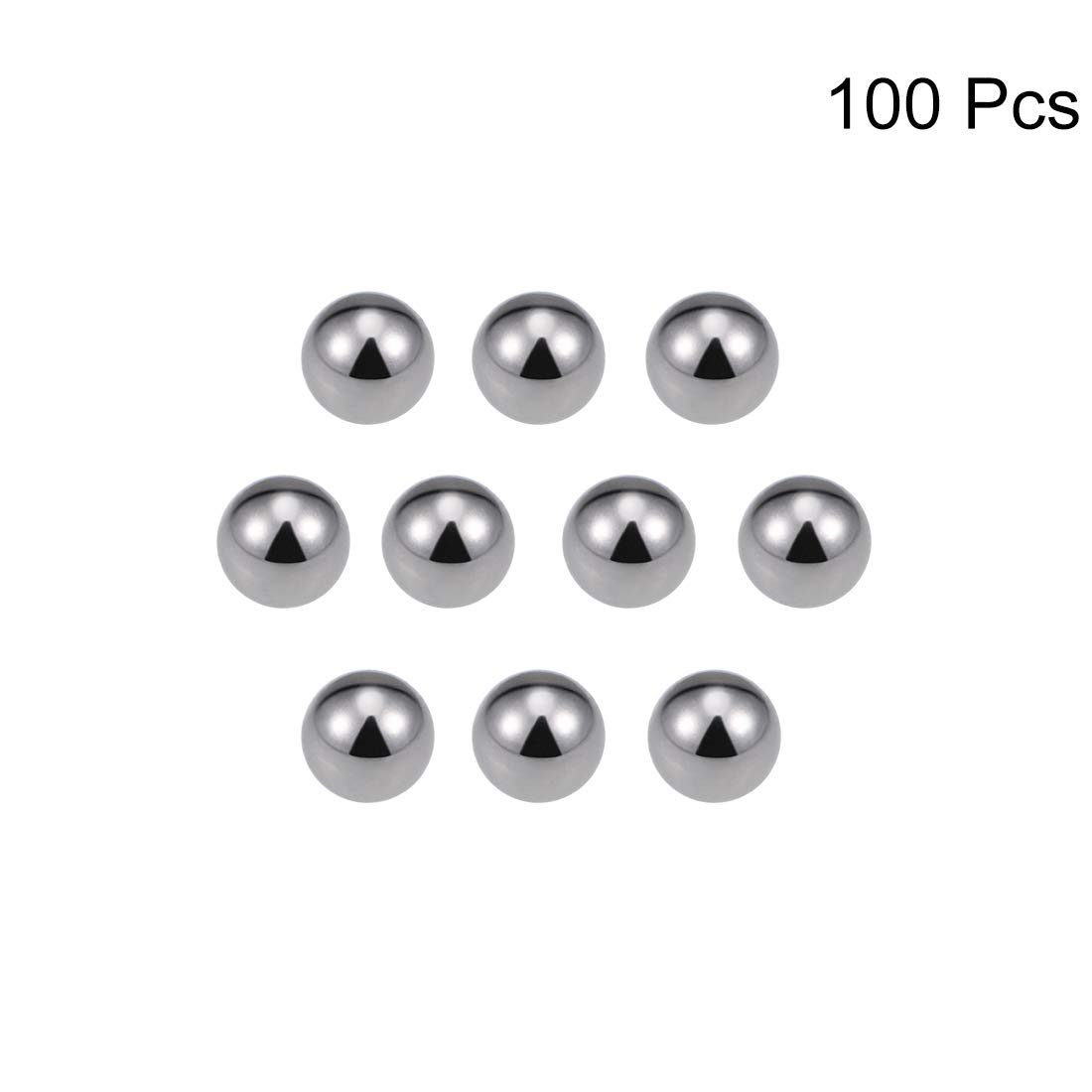 Uxcell 10Mm Carbon Steel Bearing Balls Precision Balls 100Pcs