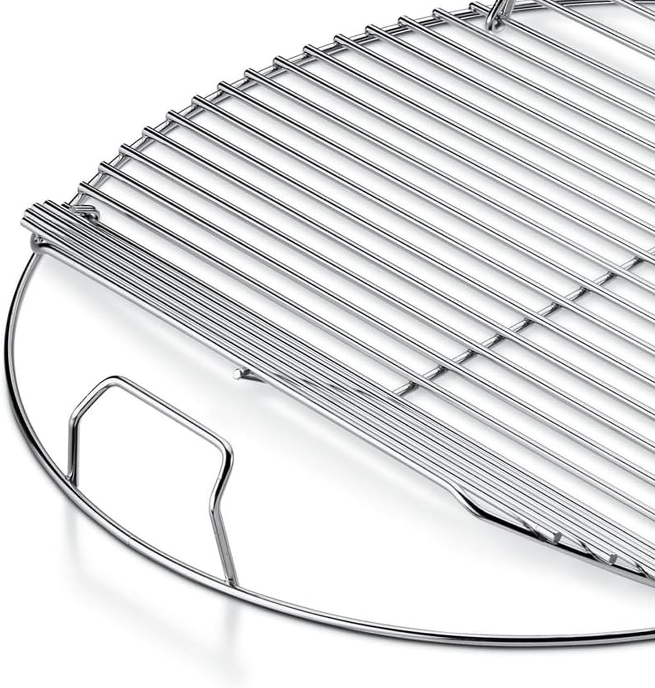 Hinged Cooking Grate for 22&rdquo; Charcoal Grill, round Charcoal Grate for Weber 7436, Grill Grate Replacement Part for Weber One-Touch, Smokey Mountain Cooker, 22" Kettle Charcoal Grill Parts with Handle image number 1