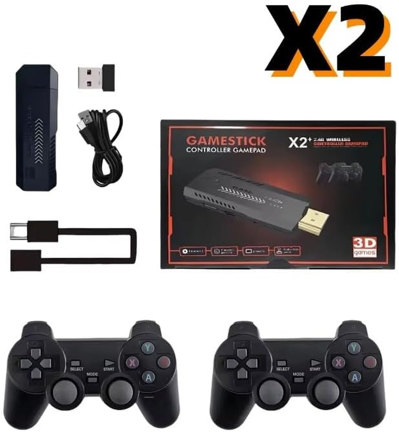 X2 Game Stick 4K GD10 plus YE Retro Video Gaming Console HD 64GB 30000 Mini Classic Gaming Console - Video Game image number 3