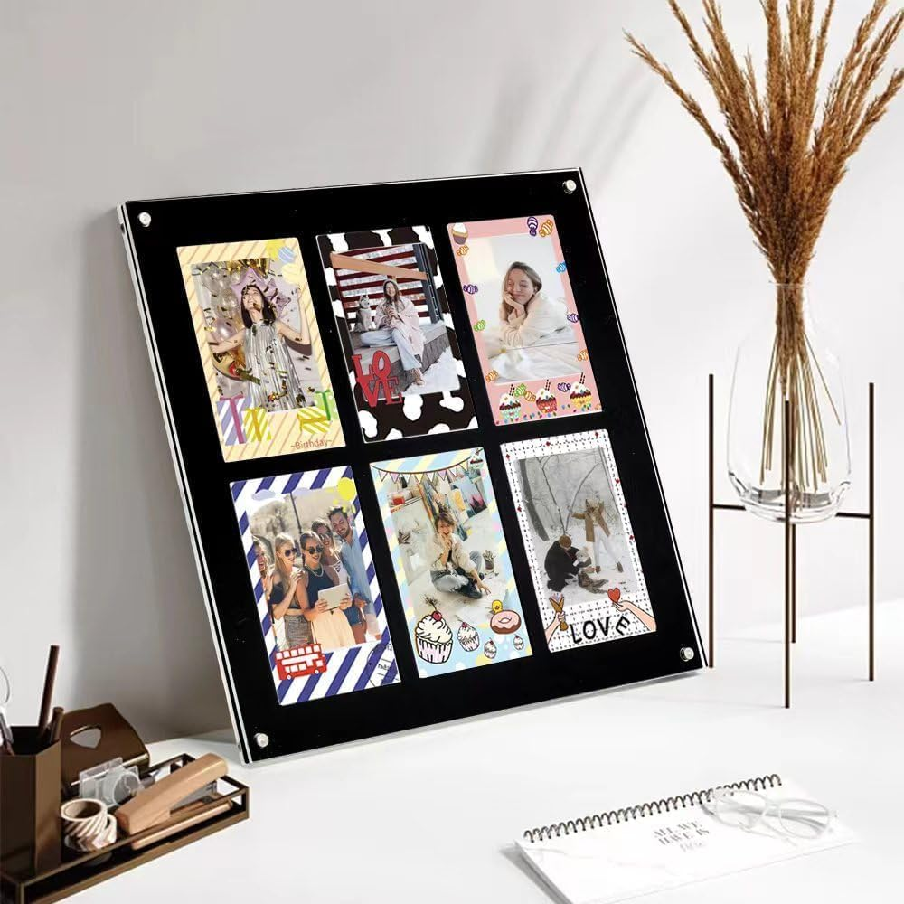 30Pcs Photo Border Stickers,Colorful Lovely Mini Photo Film Stickers,Decorative Films Frame Sticker for Photos Compatible with Fujifilm Instax Mini 12/11/9/8/7S/70/50S/90 EVO Instant Film