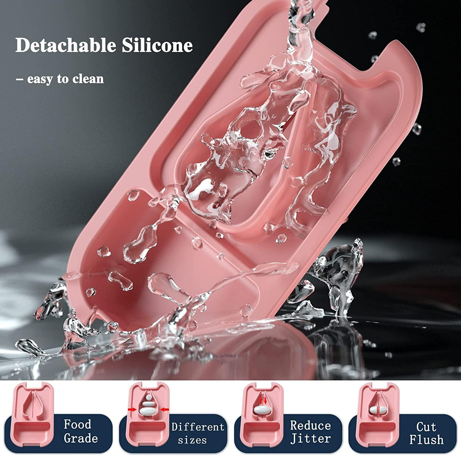 Small Pill Cutter, Pill Splitter Pill Cutter for Small or Large Pills, Cuts Vitamins Tablets, Portable Pretty Pill Crusher for Purse Pocket (Black) image number 4