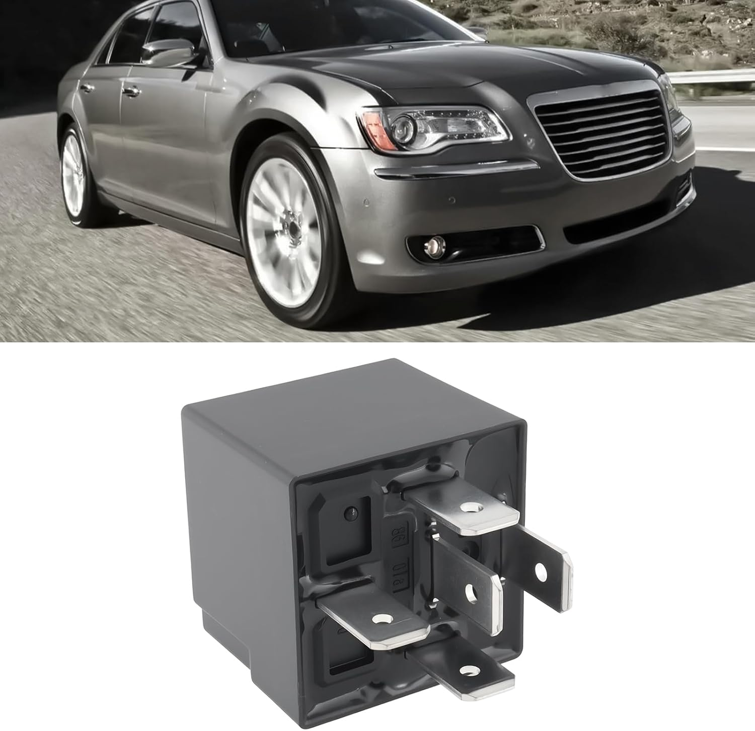 OTOTEC 2PCS 12V Automotive 5 Pin Relay 04727370AA Aluminum Alloy Compatible with Chrysler Compatible with Dodge image number 2