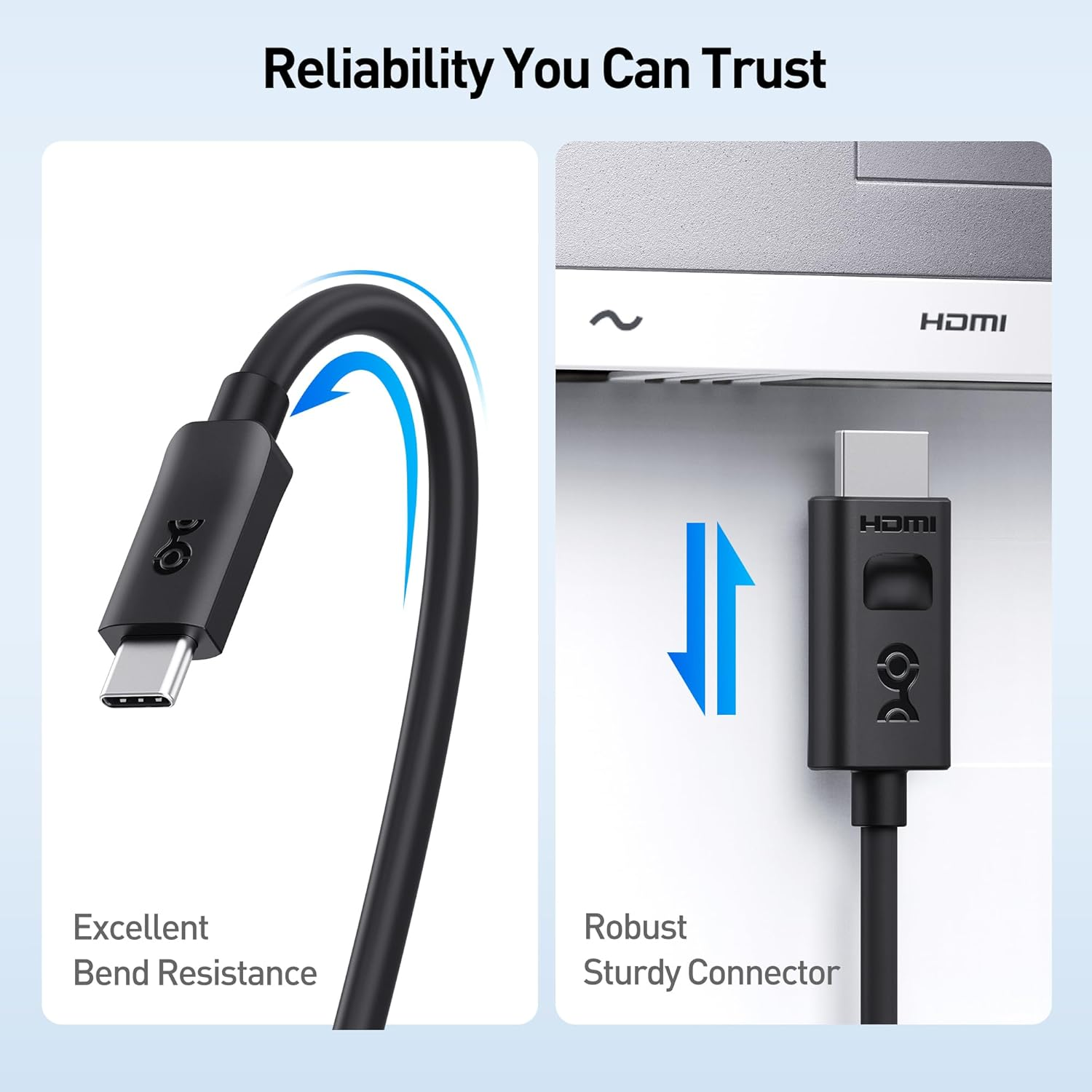 Cable Matters Unidirectional USB C to HDMI 2.1 Cable - 1.8M, Supports 4K 240Hz, 8K 60Hz, HDR - Thunderbolt 4 to HDMI Cable - Usb4/Thunderbolt 5 Compatible with Macbook Pro, XPS - Max 4K@60Hz on Macos image number 1