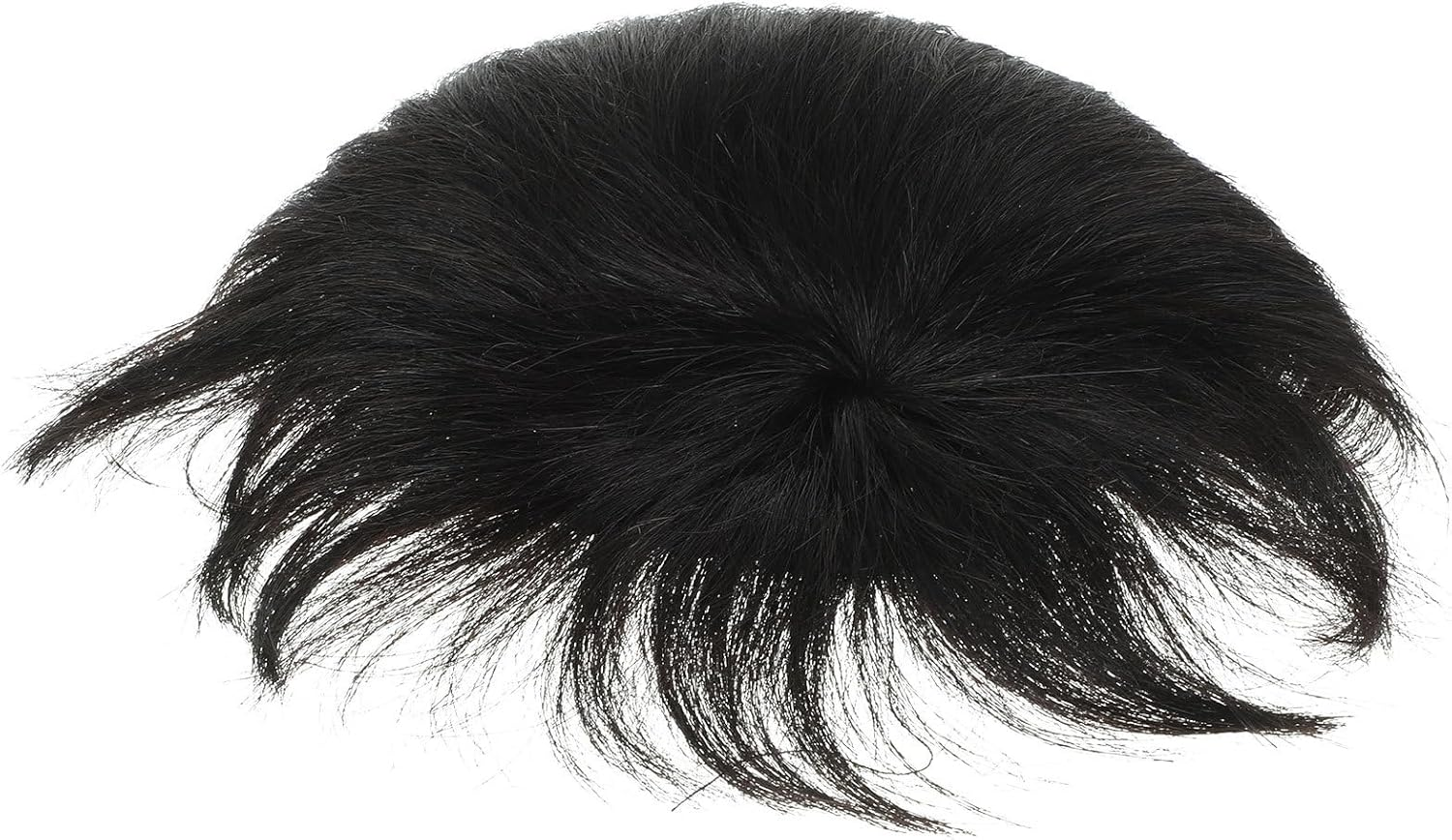 PRETYZOOM Natural Black Male Toupee Hairpiece with Clip Realistic Breathable Hair Replacement for Men Secure Fit for Sports Swimming Parties Weddings Stylish Hair Patch image number 6