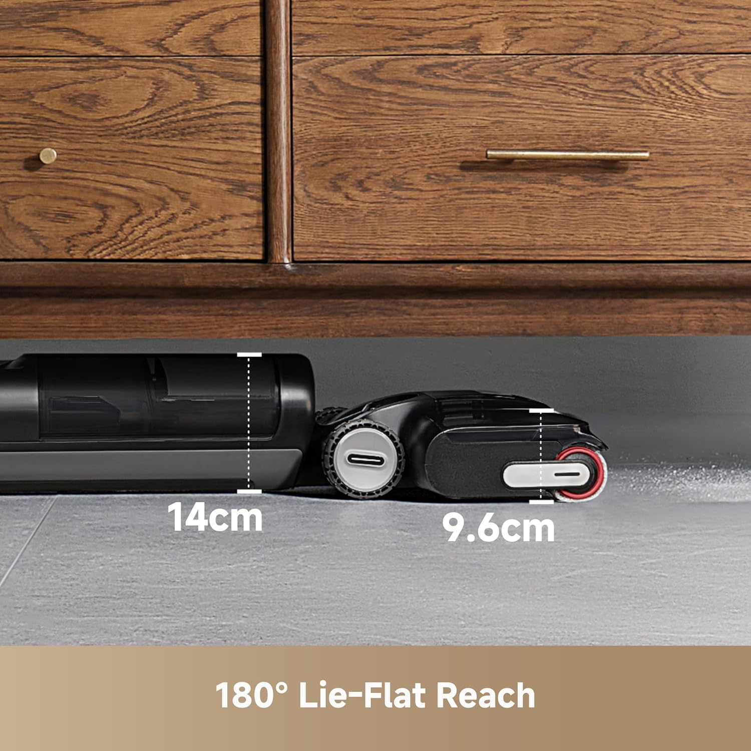 Dreame H12 Pro Flexreach Cordless Wet Dry Vacuum Cleaner,180&deg;Lie Flat,90&deg;C Brush Care Self-Cleaning, Edge to Edge Cleaning, Smart Messes Detection, 50Min Long Runtime,For Hard Floors
