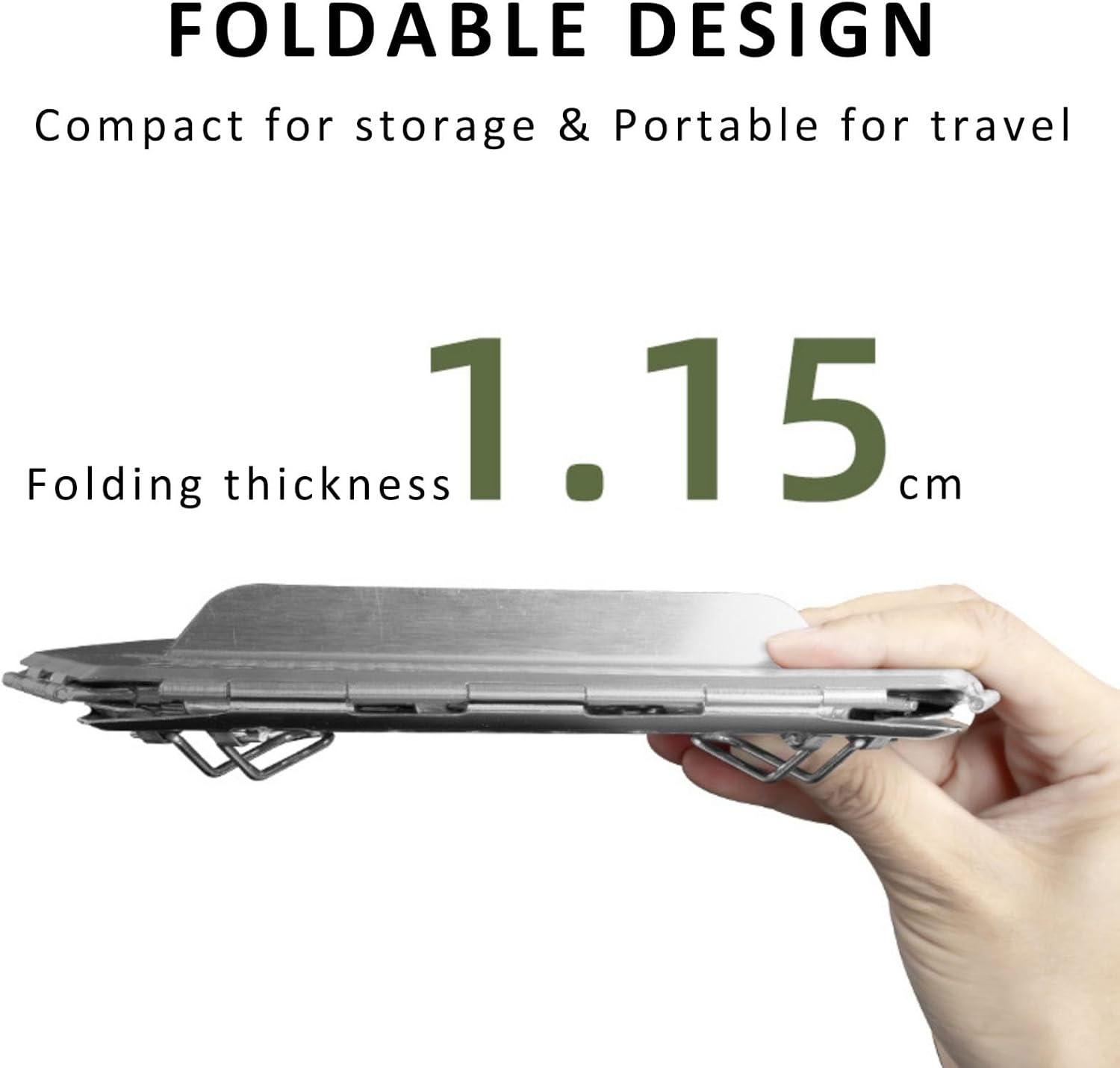 RAXCO BBQ Grill Basket,Foldable Stainless Steel Drain Charcoal Basket,Outdoor Camping Barbecue Accessories image number 3