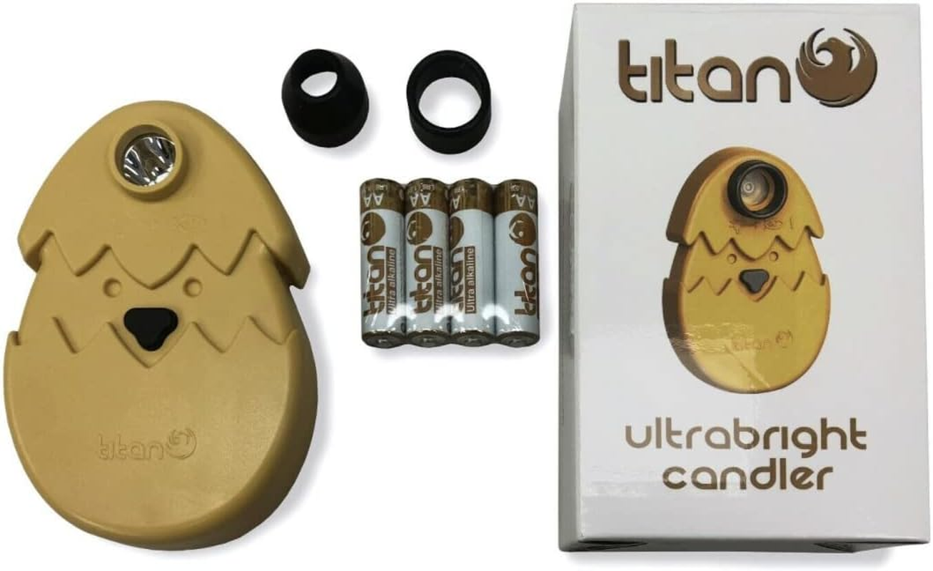 Titan Ultrabright Battery Powered Egg Candler - LED Egg Incubator Light