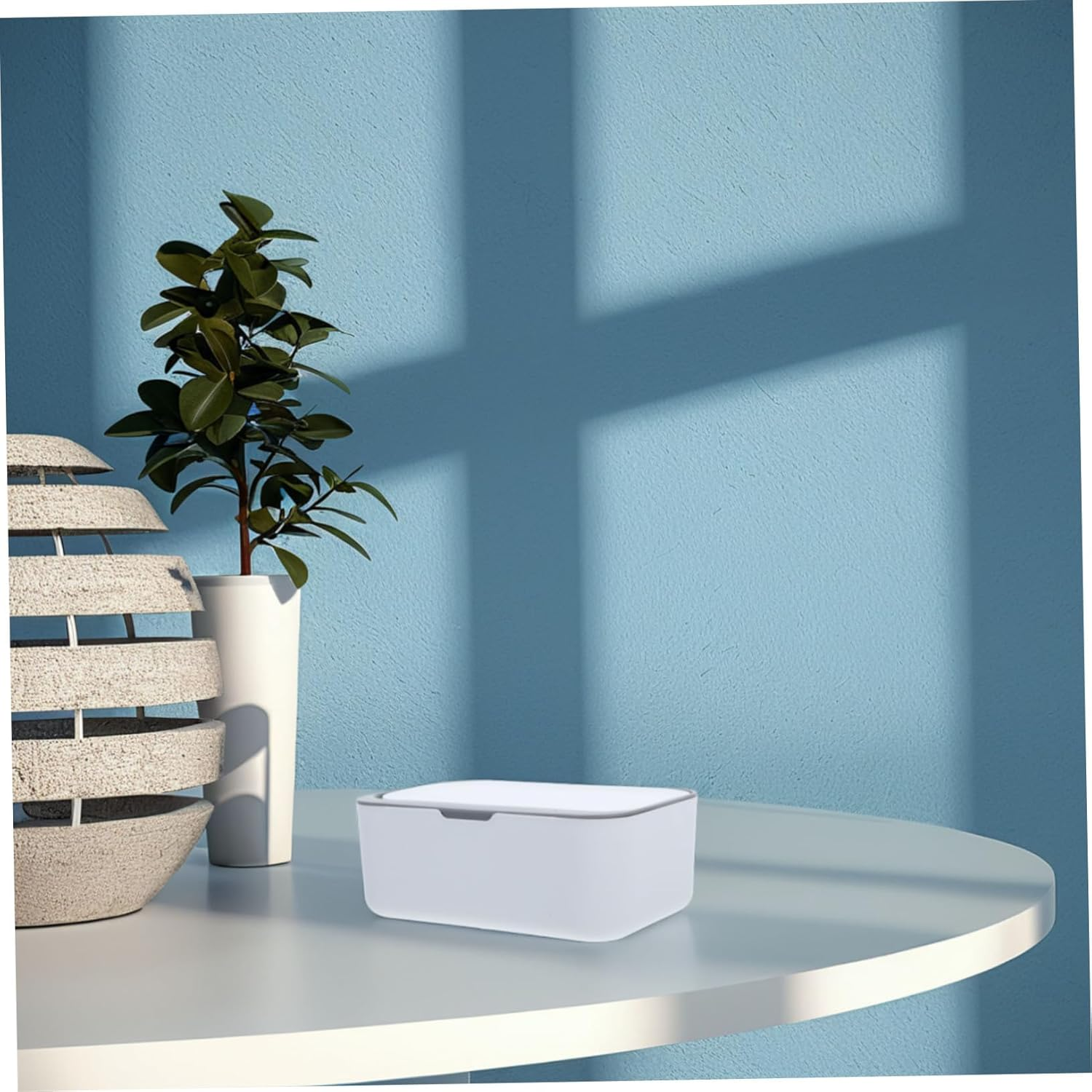 Angoily Facial Tissue Dispenser Box Wipe Box Dispenser Lid Protective Storage for Farmhouse Style image number 2