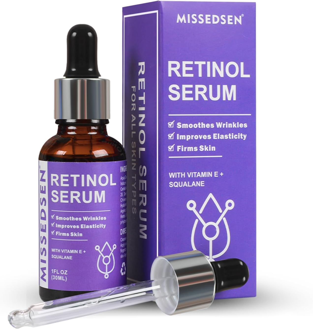Retinol Serum for Face anti Aging with Squalane Oil & Vitamin E Oil for Skin Care Night Repair Serum for Oily, Combination, Dry & Mature Skin for Daily Use 30Ml image number 4