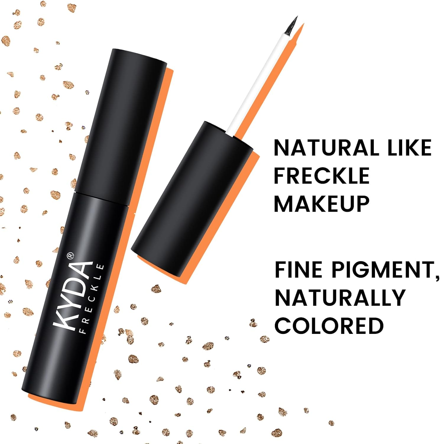 FREEORR 2 Colors Liquid Freckle Pen, Natural like Freckle Makeup Pen Soft Dot Spot, Waterproof and Smudgeproof Quick Dry for Instant Create Realistic Freckles Make Up(Dark Brown+Light Brown) image number 1