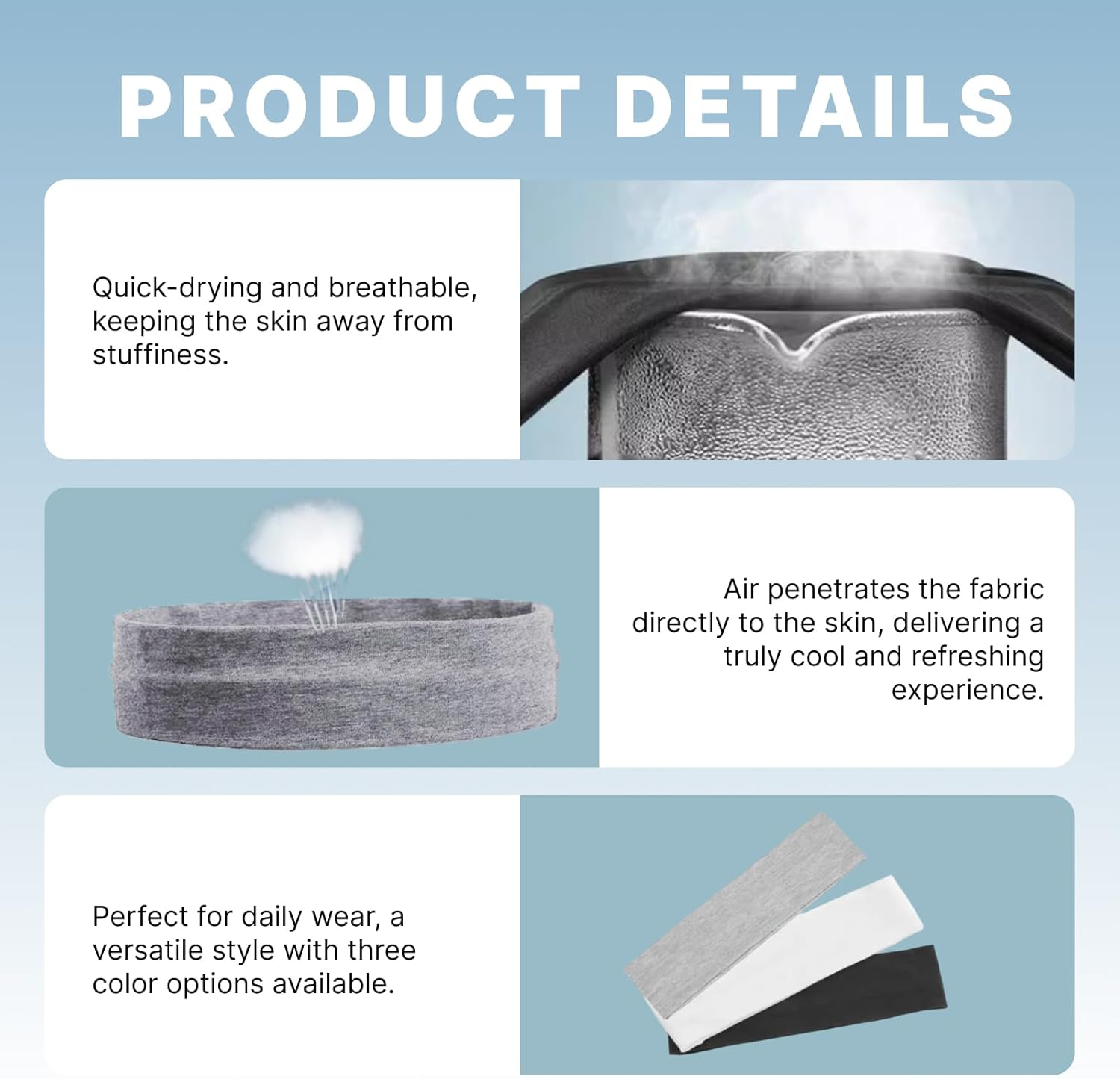 7PCS Non-Slip Headbands for Women, Fashion Sports Hair Bands, Soft Cotton Cloth Stretchy Headbands for Workout, Yoga, Running & Everyday Use, Comfortable & Stylish Hair Accessories