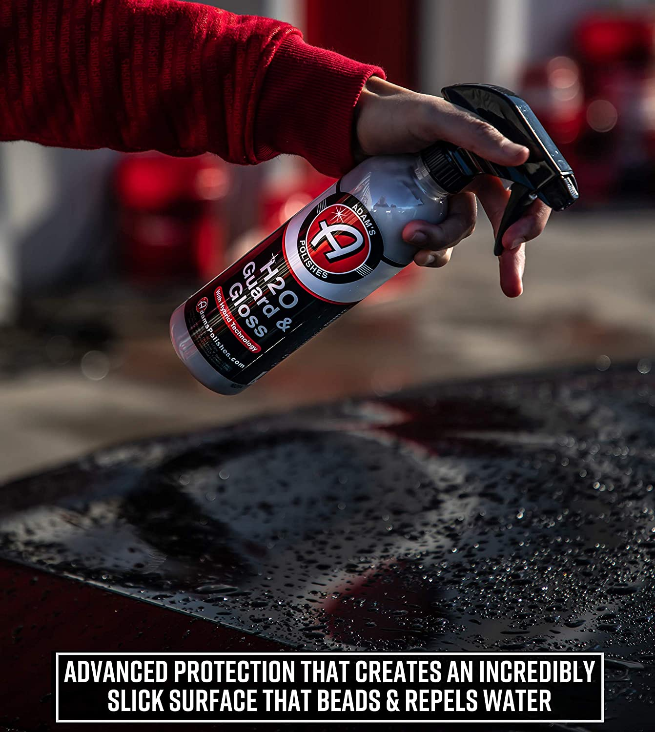 Adam&rsquo;S H2O Guard & Gloss (16Oz) - Car Detailing Hybrid Top Coat Silica Sealant, Car Wax & Polish Quick Detailer | after Car Wash Seals, Shines, and Protects All Exterior Surfaces