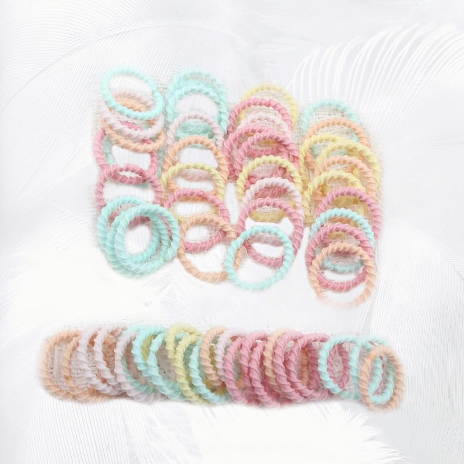 DHWEKU 1 Box Baby Hair Bobbles with Flowers and Star Clips, Elastic Hair Bobbles for Girls, Colourful Elastic Hair Bobbles for Kids, Babies, Little Girls image number 4