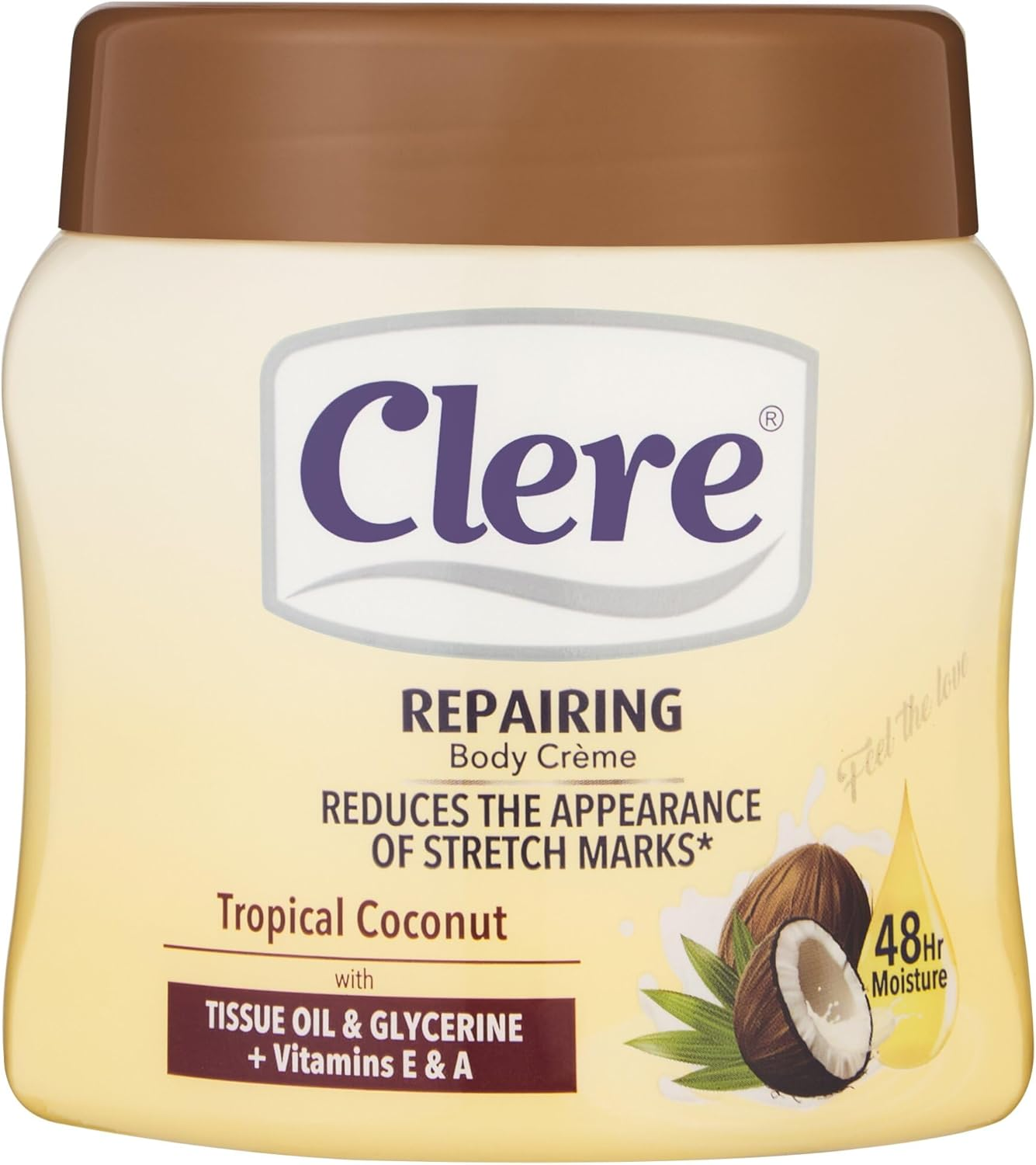 Clere Body Creme Tropical Coconut 500Ml