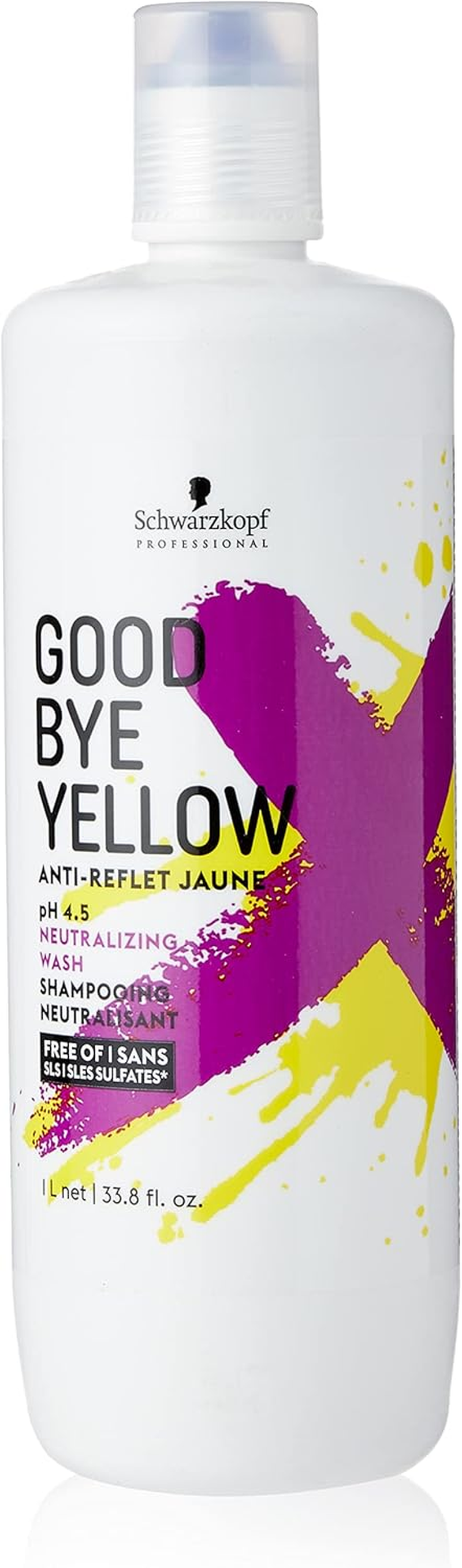 Schwarzkopf Professional Goodbye Yellow Neutralizing Shampoo, 1000 Ml image number 2