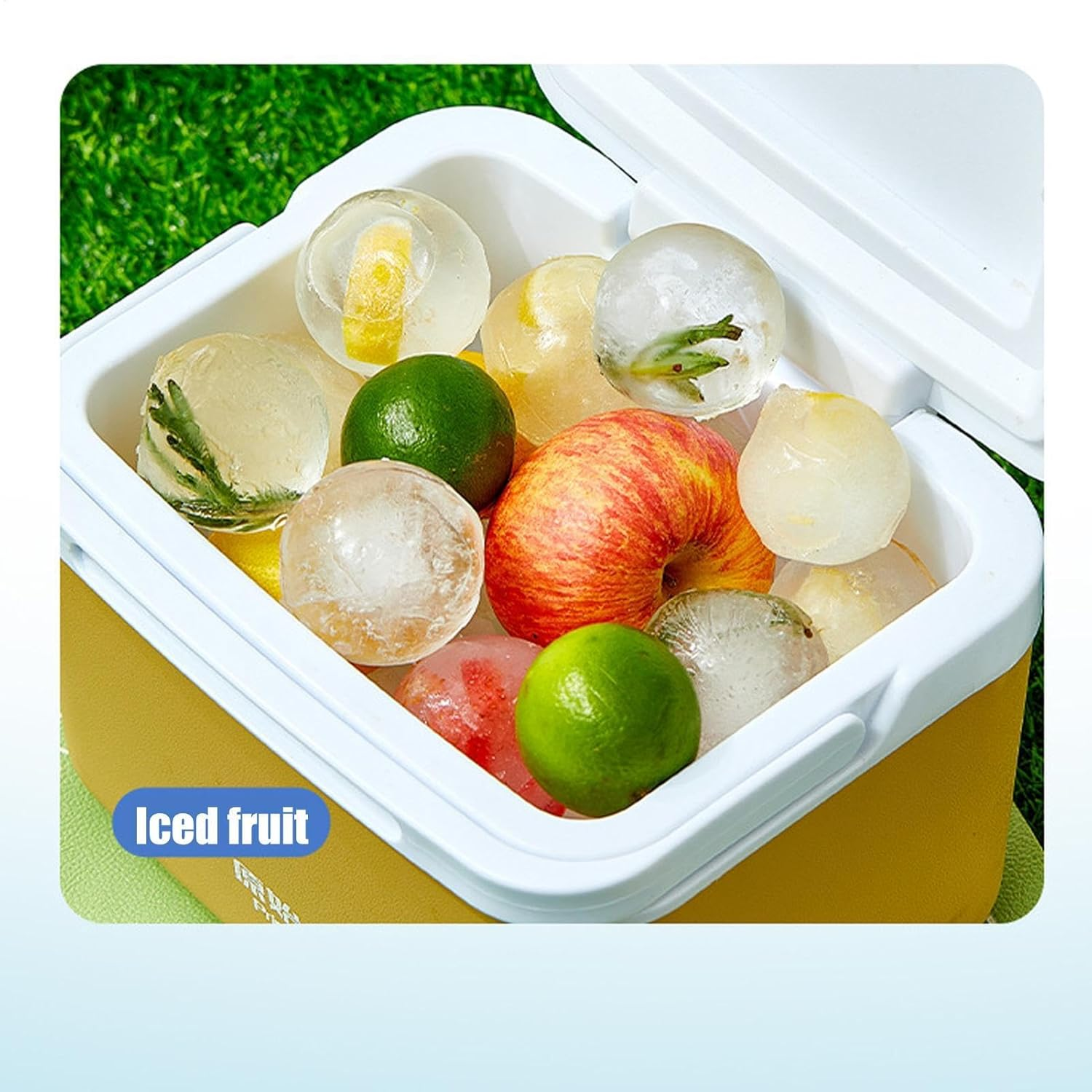 Ice Ball Maker Mold,Handmade round Ice Hockey Machine - Press Design Kitchen Gadget for Parties, Bars, Work Area, Drink Shops, Picnic, Home