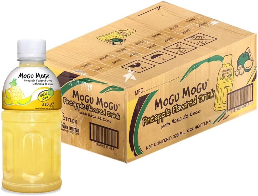 Mogu Mogu Pineapple Drink with Nata De Coco 320Ml 24 Carton