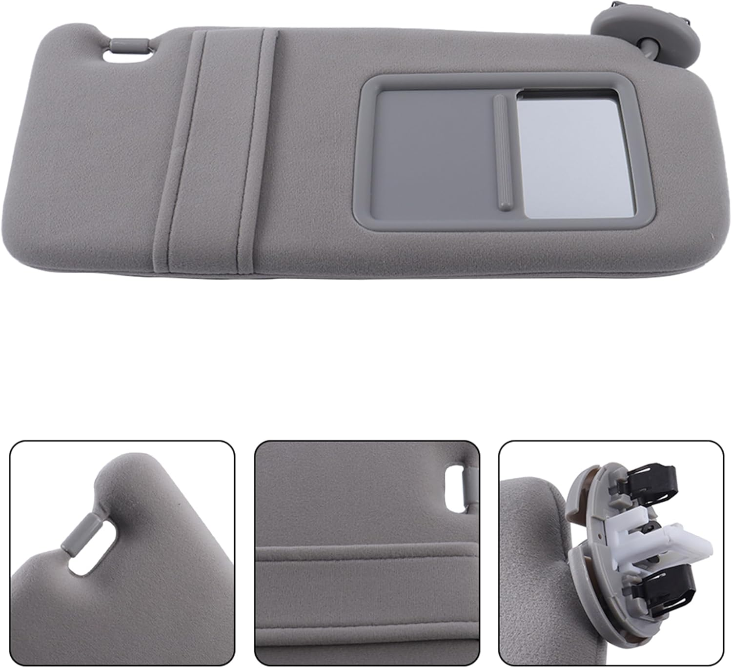 Sun Visor Sun Shade Right Driver Side W/Vanity Light Replacement for Toyota Camry 2007-2011 image number 6