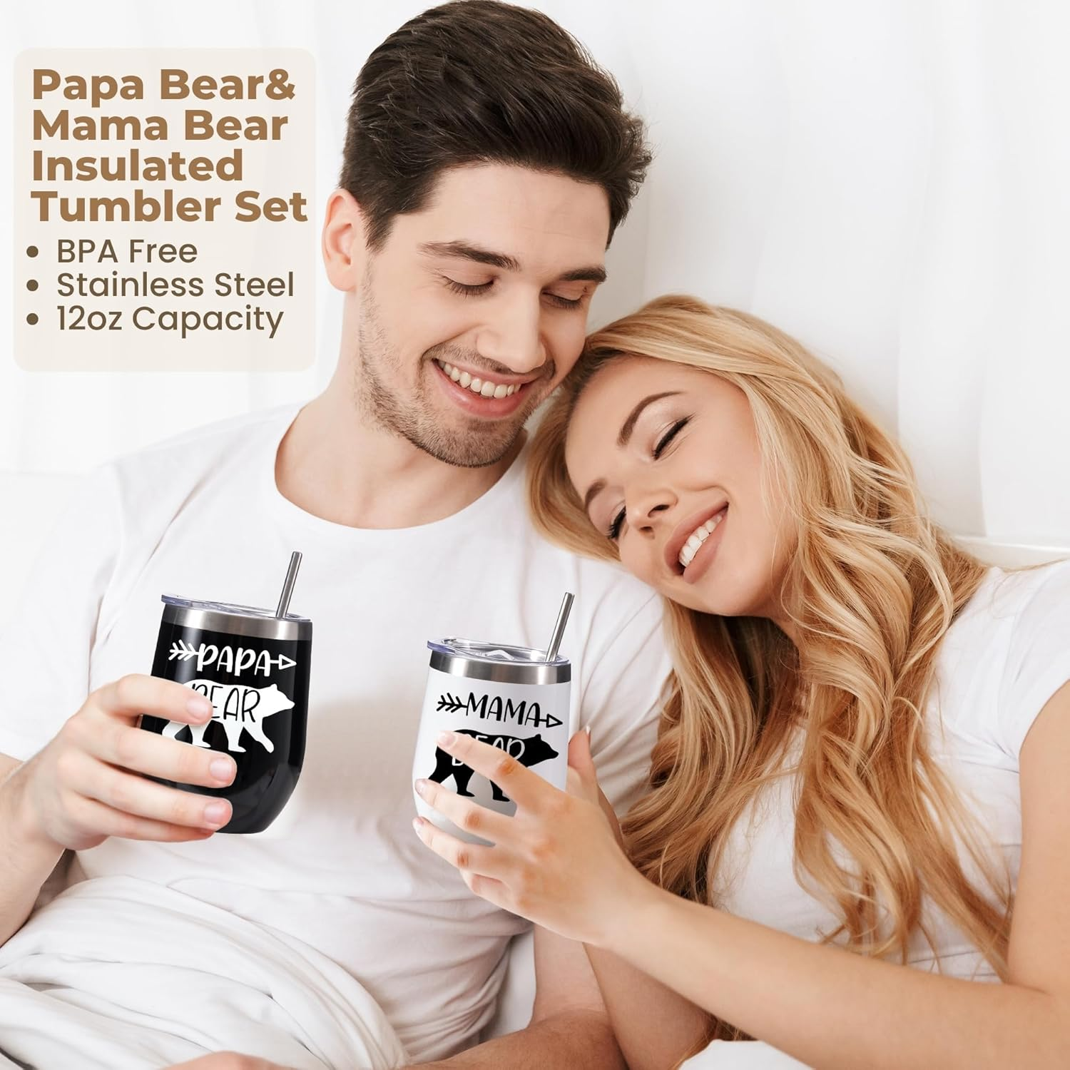 New Mom Gifts, Gender Reveal Gifts for Parents to Be, Pregnancy Gift Set for Expecting Mom, First Time Moms Gift Ideas, New Parents Gifts for Couples, New Baby Gift Basket for Baby Shower image number 6