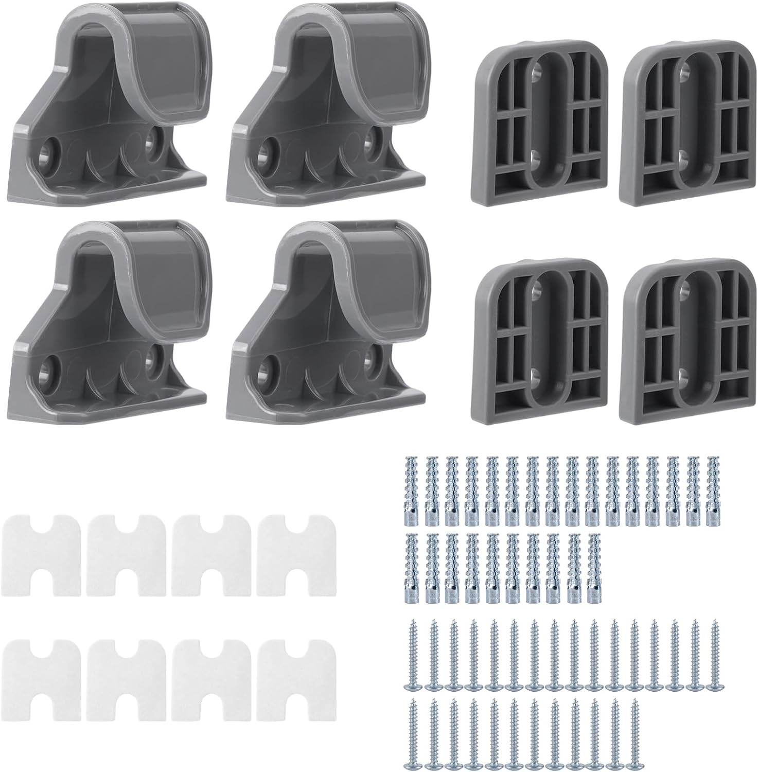 70Pcs Baby Gate Replacement Parts, Retractable Baby Gate Parts Baby Gate Extender Baby Gate Mounting Kit for 55" W X 33" H Baby Gate image number 5