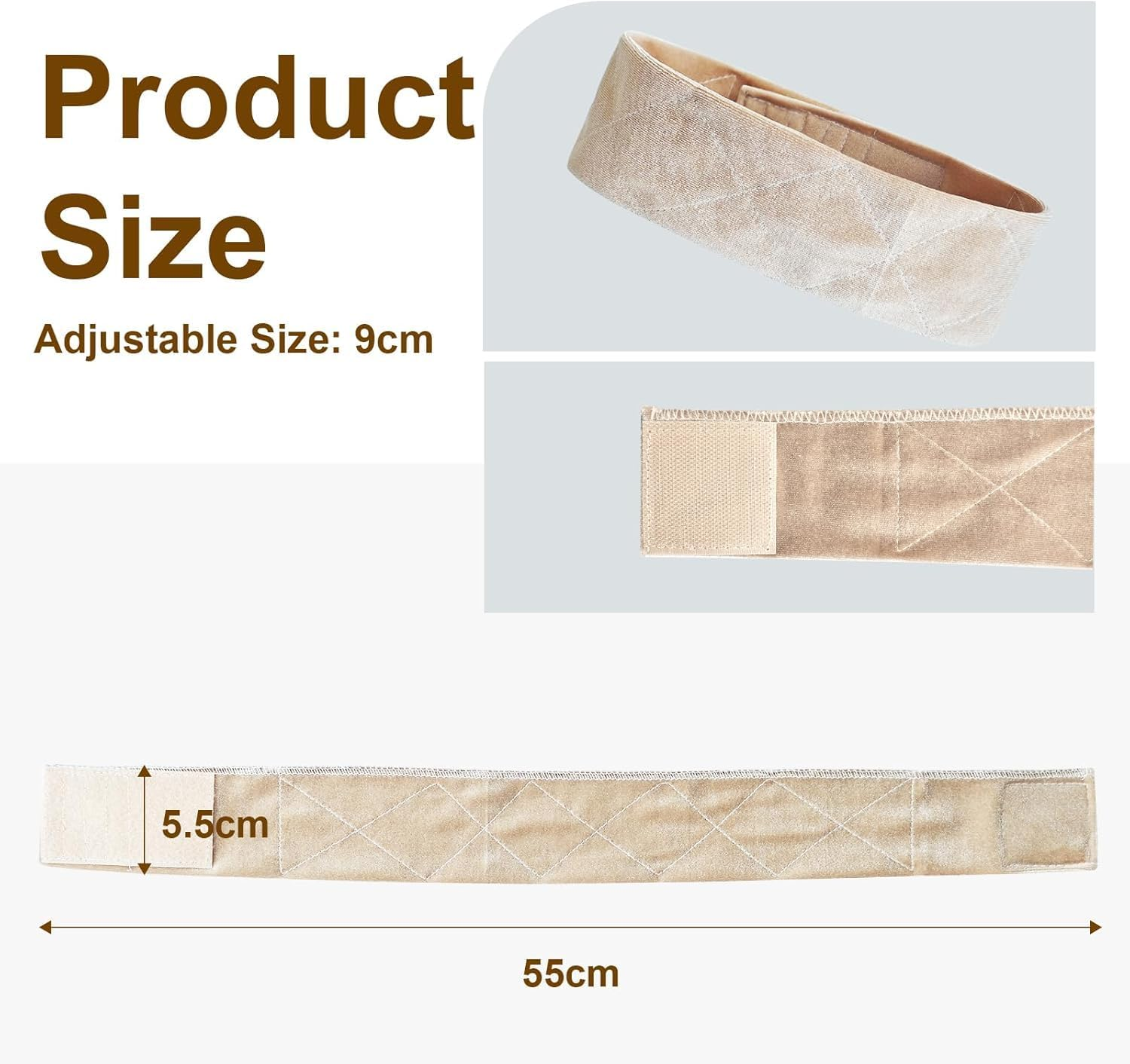 Velvet Elastic Wig Headbands, 3Pcs Non Slip Velvet Wig Grip Headbands, Flexible Velvet Grip Head Band for Women image number 6