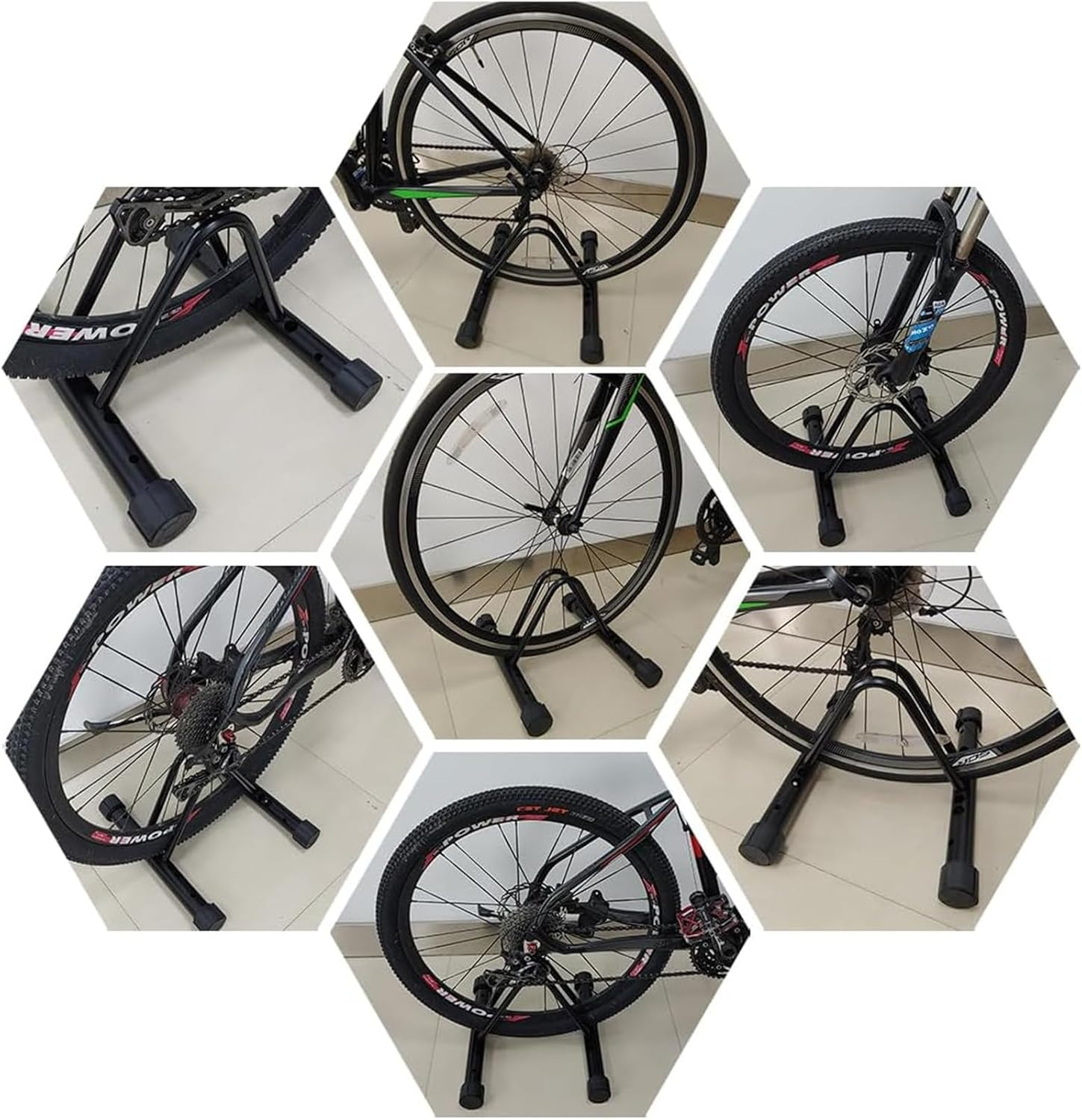 CMLLING Bicycle Parking Stand Floor and Wall Mounted Bicycle Parking Lot Bike Holder Free-Standing Floor image number 1