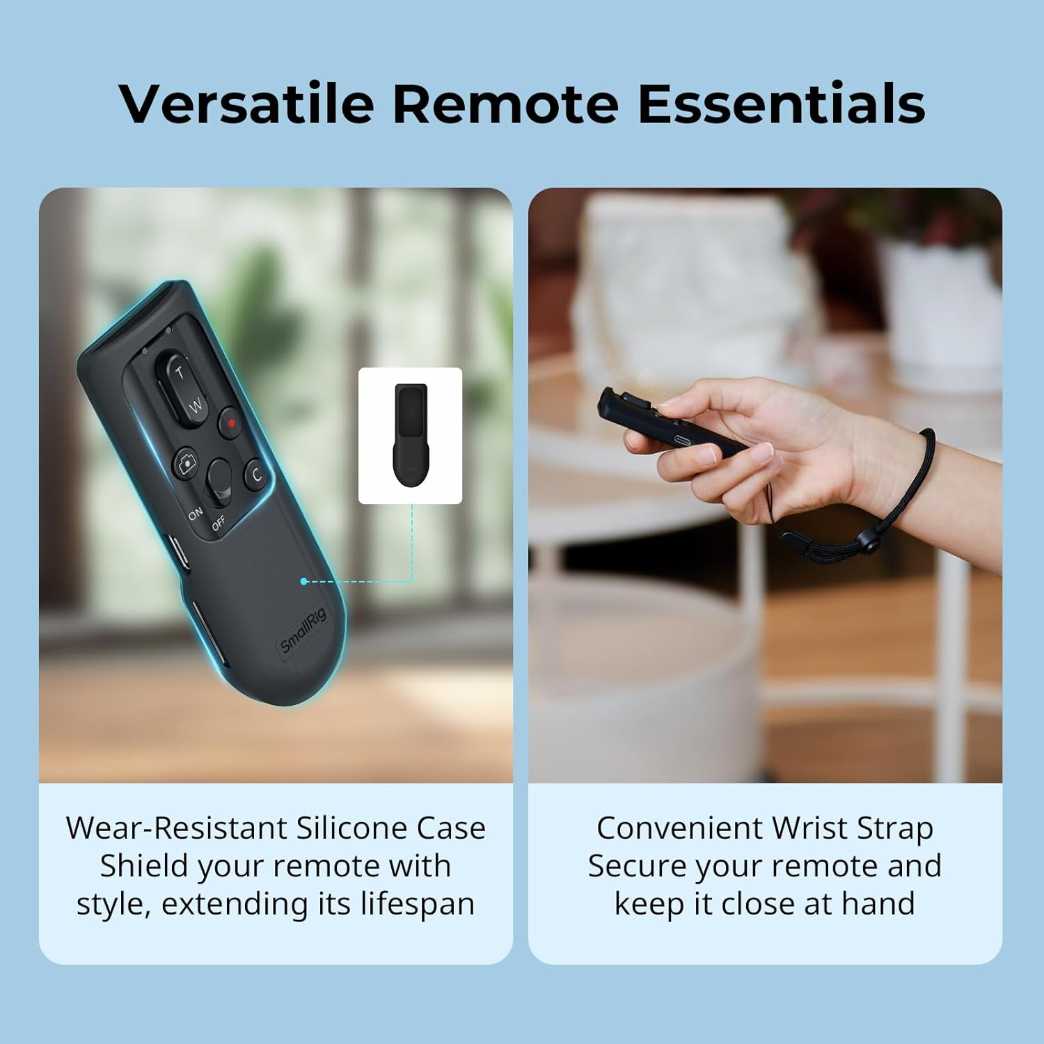 SMALLRIG SR-RG2 Wireless Remote Control for Sony for Canon for Nikon Camera, Fits for A7 IV, A7R V, A7R IV, A7R III, A7S III, A6700, FX3, A7C, A7CR, A7C II, ZV-E10, R5, R6, R7, R8, Z50 III - 5207 image number 4