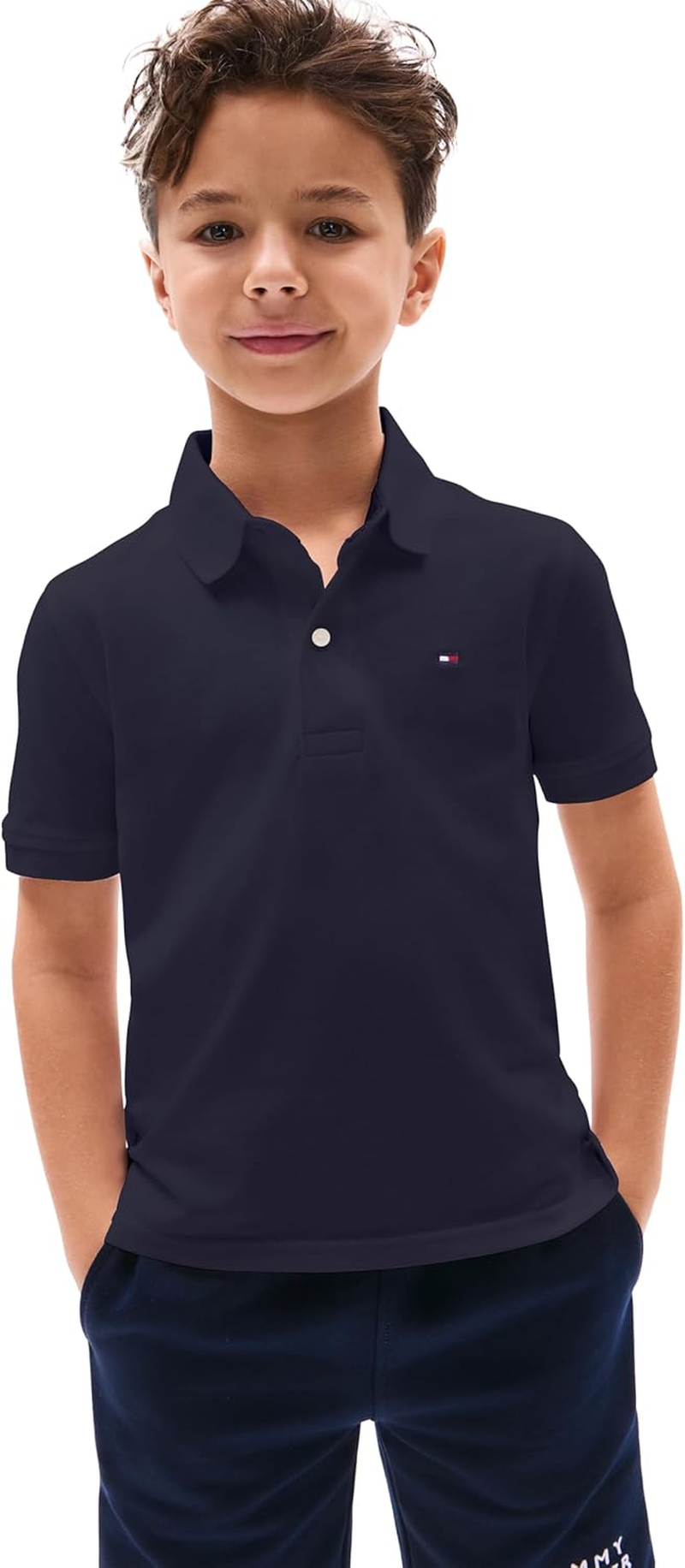 Tommy Hilfiger Kids Boys Solid Stretch Polo