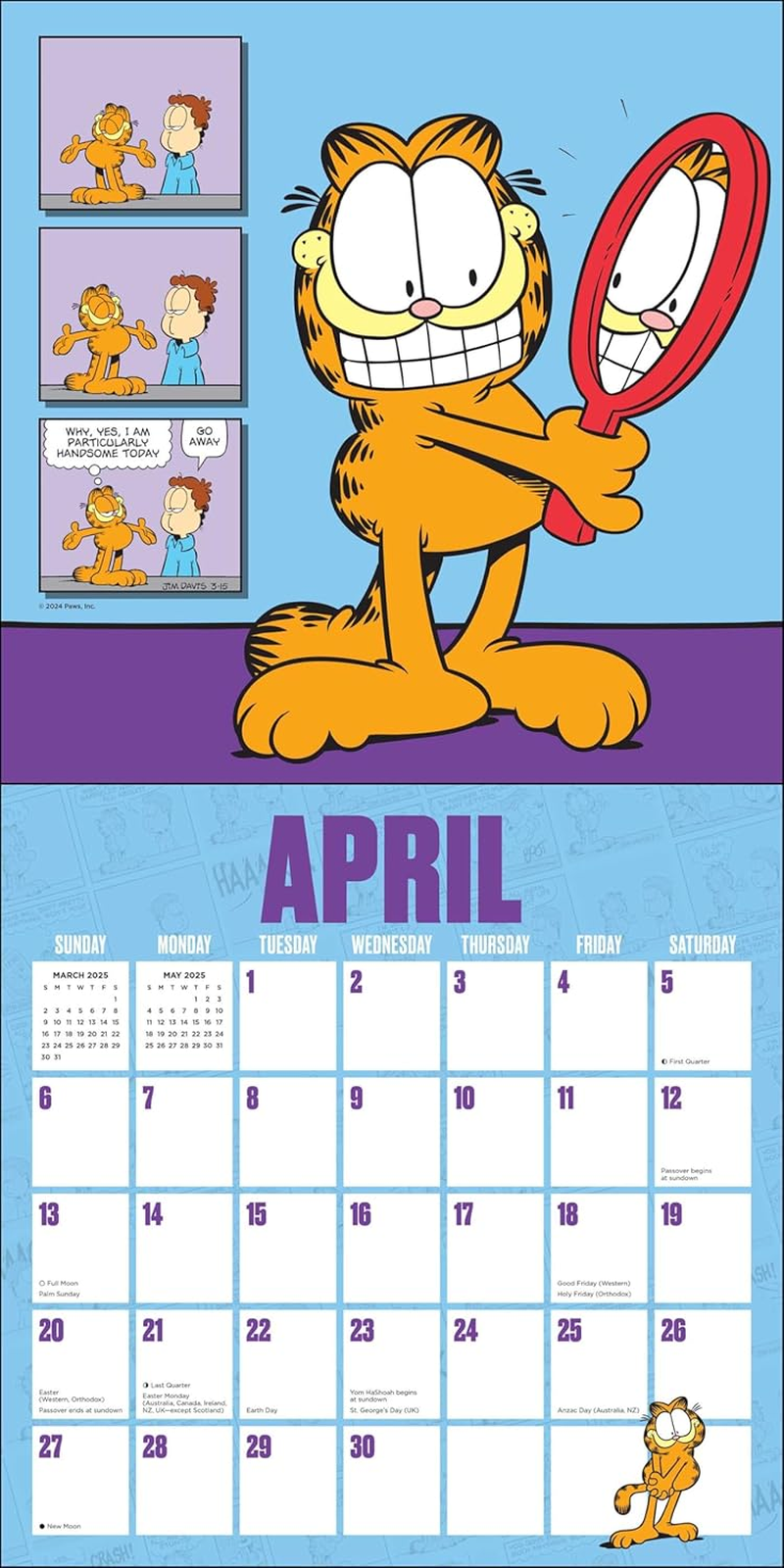 Garfield 2025 Wall Calendar image number 1