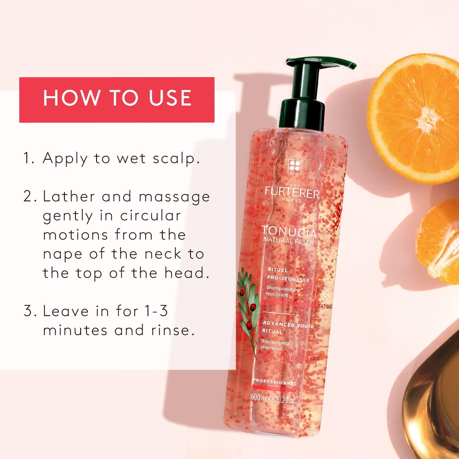 Rene Furterer Tonucia Natural Filler Replumping Shampoo - Thin, Weakened Hair (Salon Product) 600Ml/20.2Oz image number 2