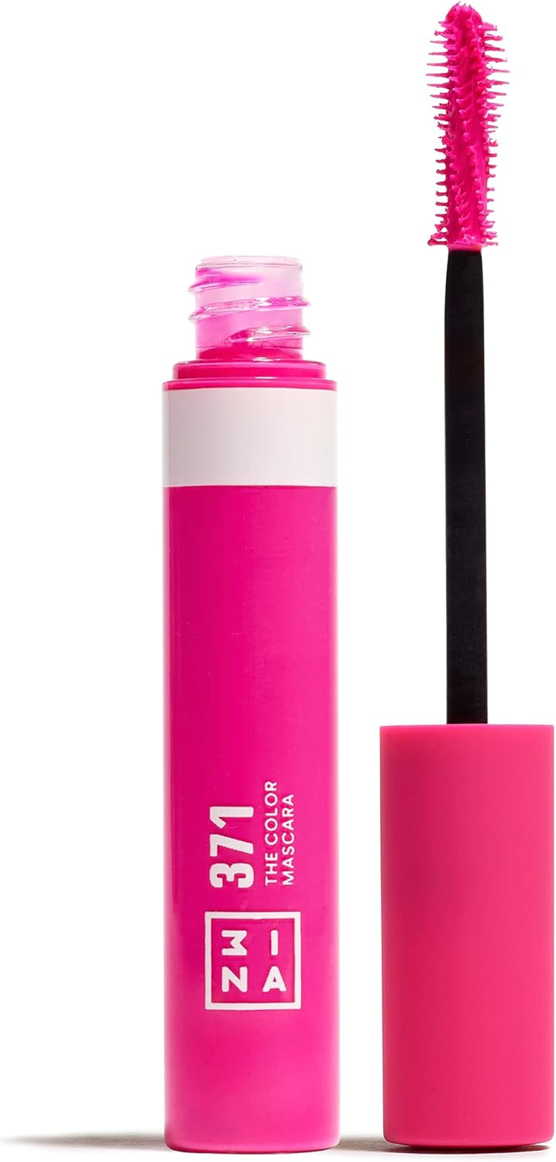 3INA MAKEUP - the Color Mascara 371 - Pink with Keratin - Circumference and Definition - Colourful for Sensitive Eyes and Long Lasting - Highly Pigmented - Vegan - Cruelty Free