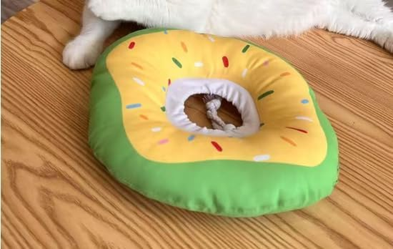 Cat and Small Dog Cone Waterproof, Collar Adjustable Neck Cone after Surgery Recovery Collar Pillow for Small Pets to Stop Licking (Green, L) image number 2