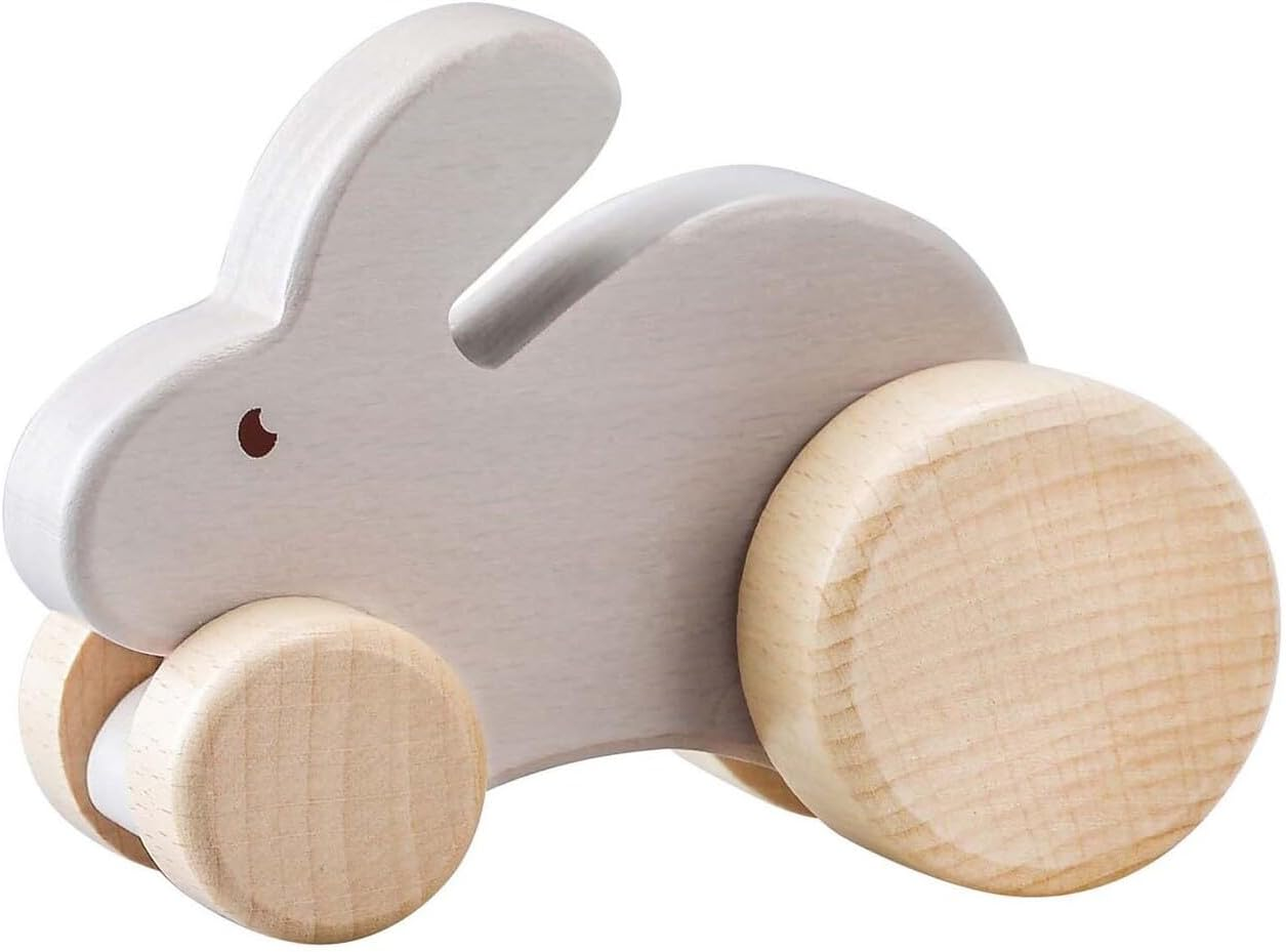 Kaper Kidz Calm & Breezy Wooden Rabbit Car | Classic Wooden Toy image number 1