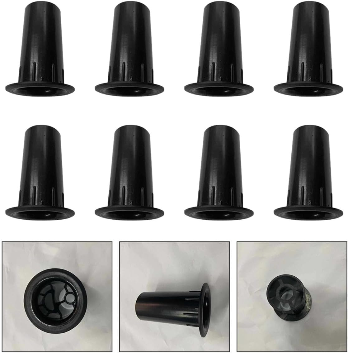 UKCOCO 20PCS Plastic Woofer Box Port Tubes 41X80Mm Speaker Air Outlets Bass Reflex Holes for Audio Speaker Enclosures