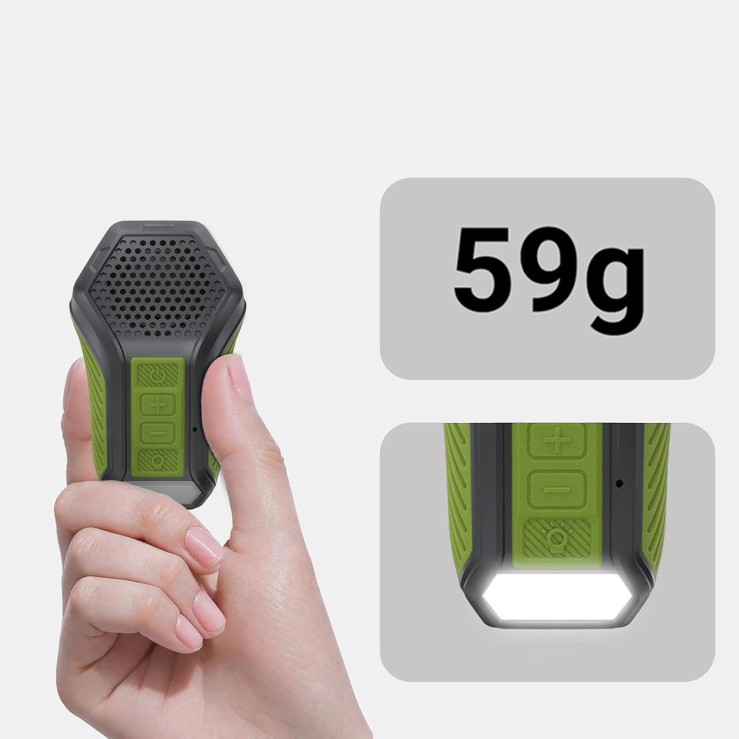 Wearable Speaker Wireless | Music Playing Device with LED Light - Portable Running Speaker | for Runners Travelers Running Jogging Gym Hiking Cycling Commuting Traveling Housework Leisure