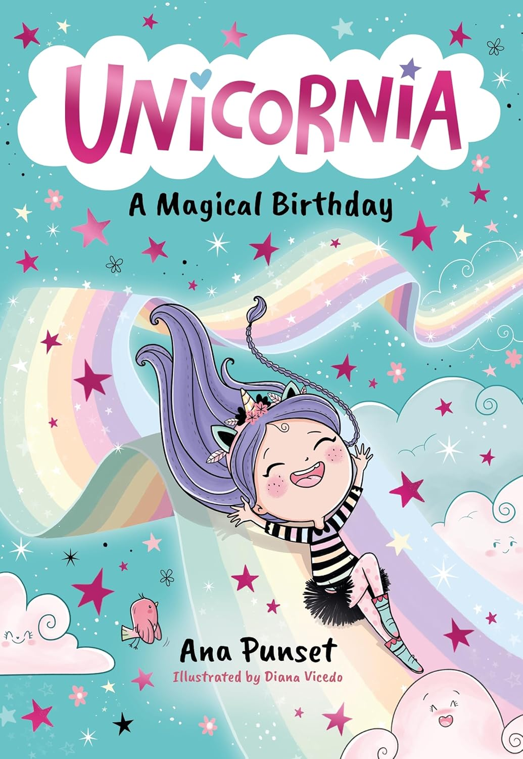 Unicornia: a Magical Birthday: the Bestselling Illustrated Magical Unicorn Series for Kids Aged 5-8, Perfect for Party-Bag Presents