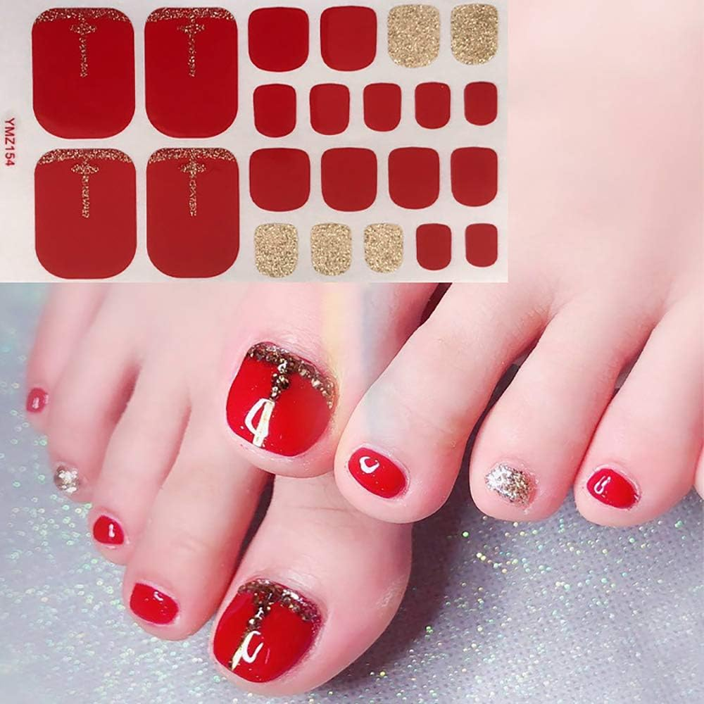 5 Pcs New Nail Stickers Foot Stickers 22 Small Stickers Waterproof Exquisite Fashion Makeup Nails Tips Decorations image number 2