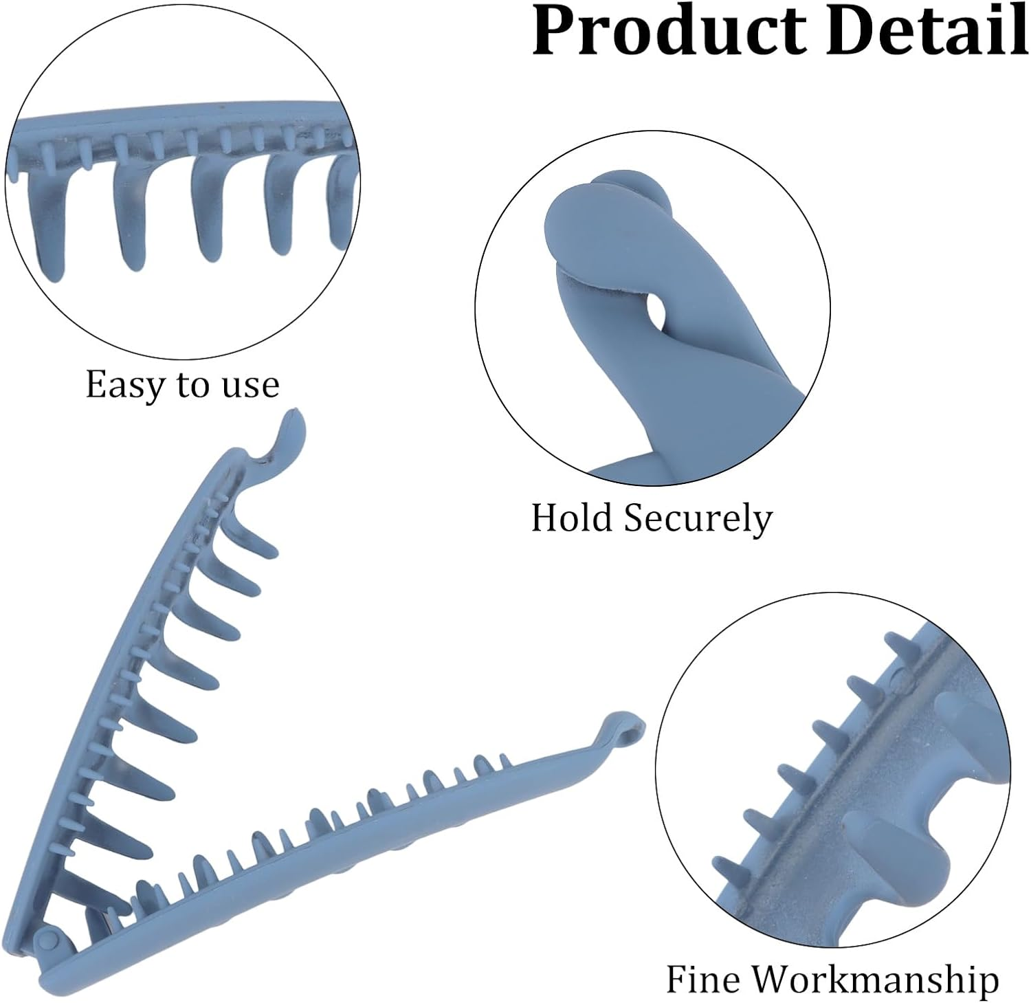 Srotmirw Banana Clip 10 Hair Clips Women Solid Colour Leopard Print for Women and Girls