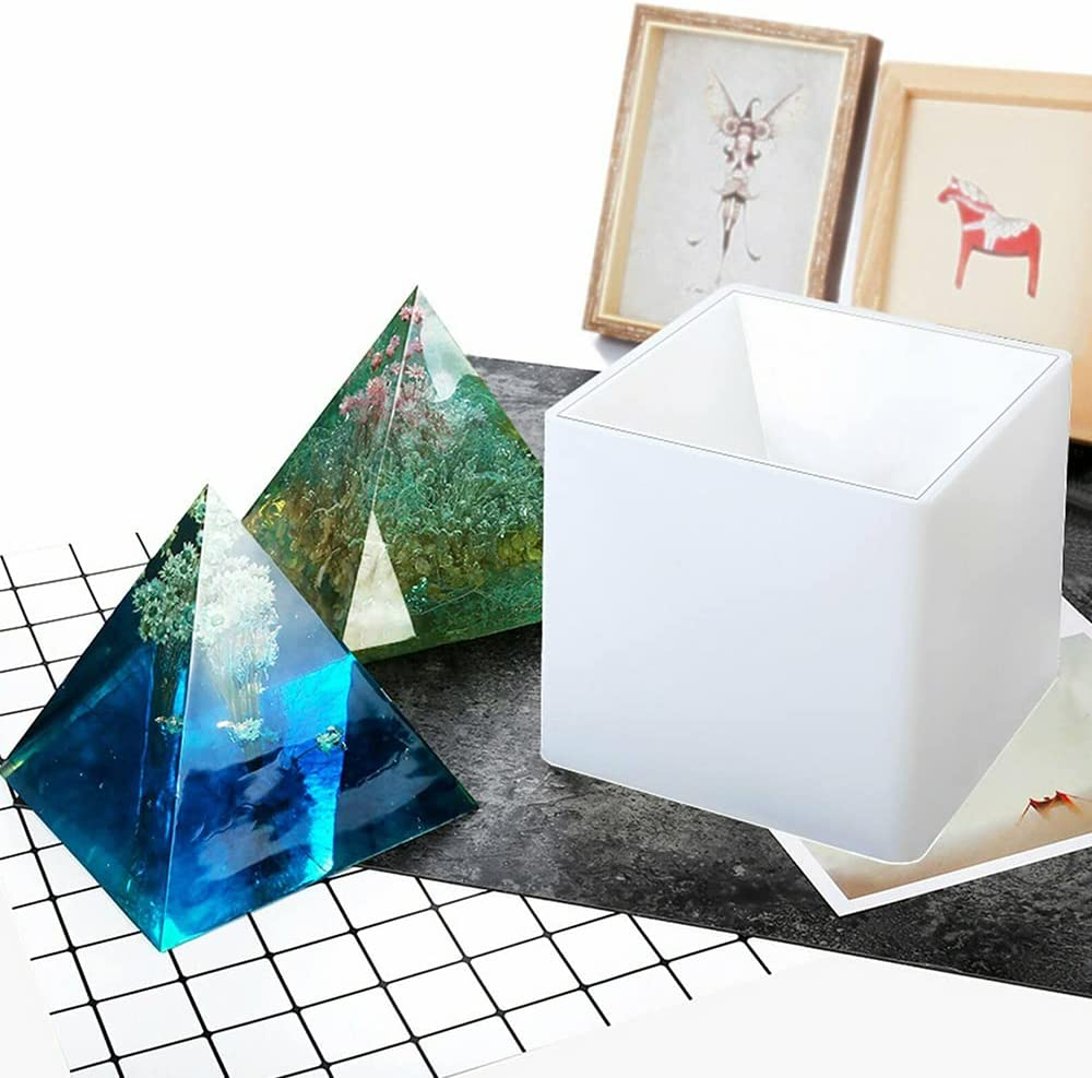 Large Pyramid Shape Silicone Mould Resin Epoxy Casting Jewelry Craft Tools 15Cm image number 6