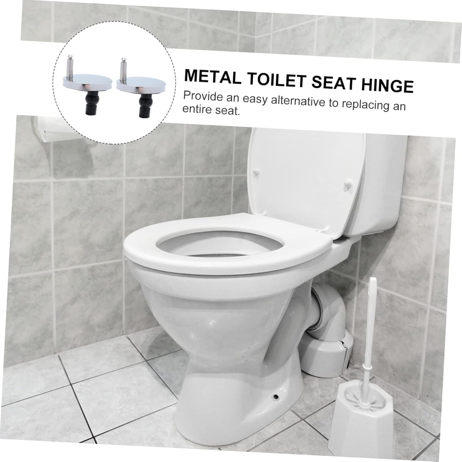 BUTIFULSIC Toilet Fixing Screws Toilet Seat Bolts Toilet Screw Replacement and Rubber Pads Stainless Steel 2Pcs image number 6