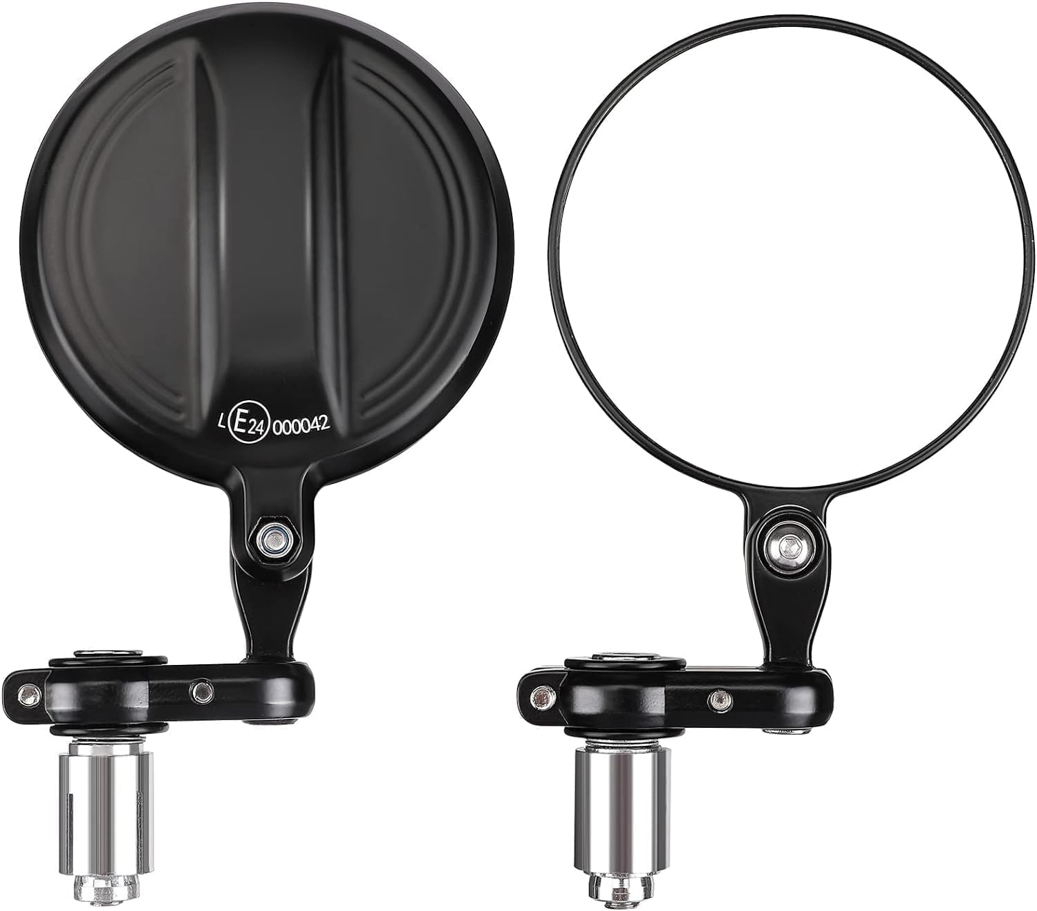 KEMIMOTO Universal Motorcycle Mirror, 360&deg; Rotatable Motorcycle Handlebar Bar Rear View Side Mirror, Compatible with 13-21 Mm Handlebar Inner Diameter image number 3