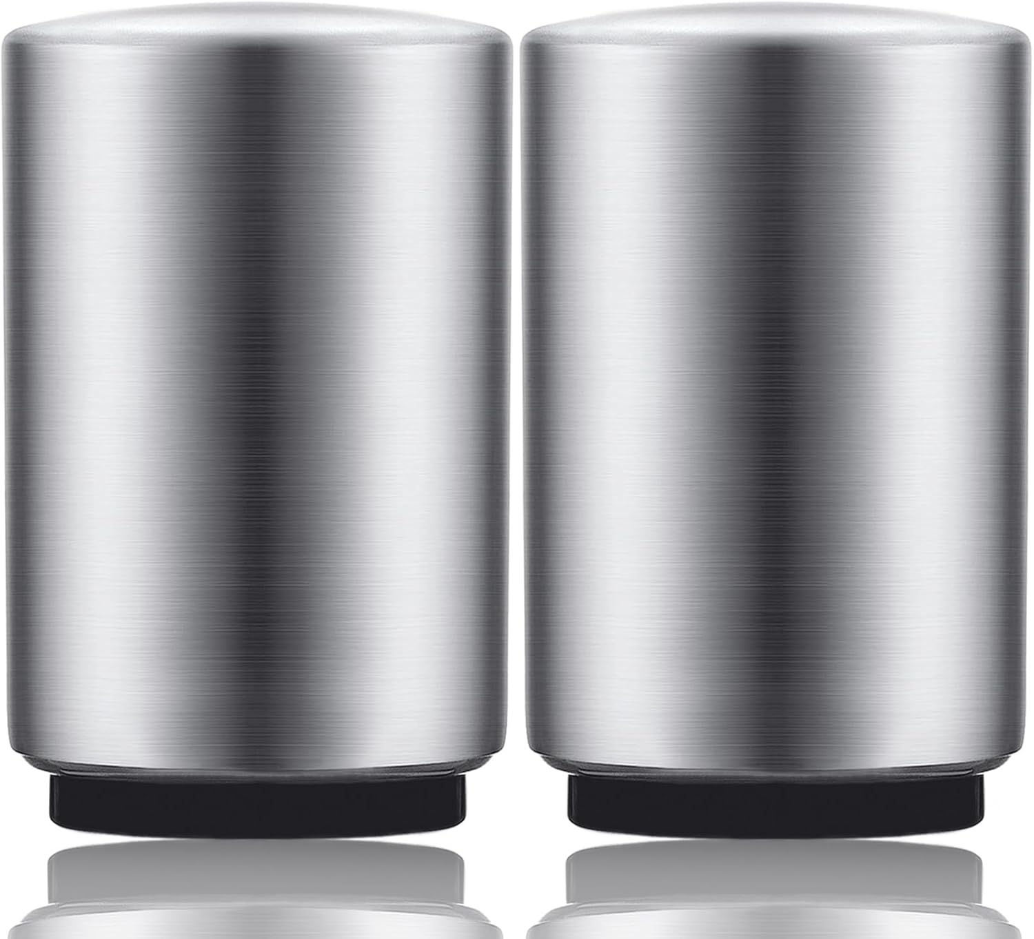 2PCS Premium Beer Bottle Opener, Automatic Stainless Steel Quick Pop the Top Can Openers by Magnet Catching No Damage Caps, Wine Accessory Push down off Magnetic Bartender Tool for Home Picnic Camping