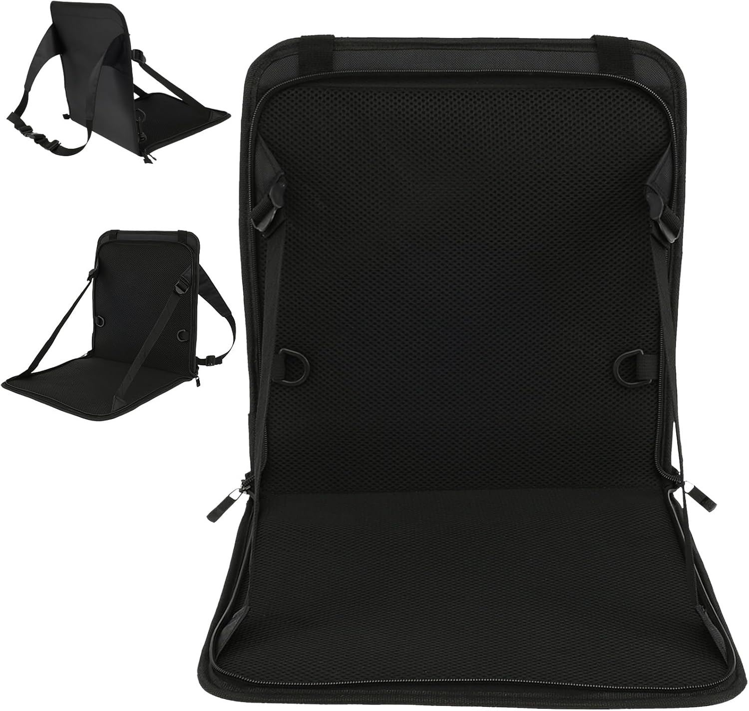 Portable Travel Seat with Seat Belt - Folding Kids Luggage Seat for Toddlers - Non-Slip, Comfortable & Fast Release - Suitcase Not Included