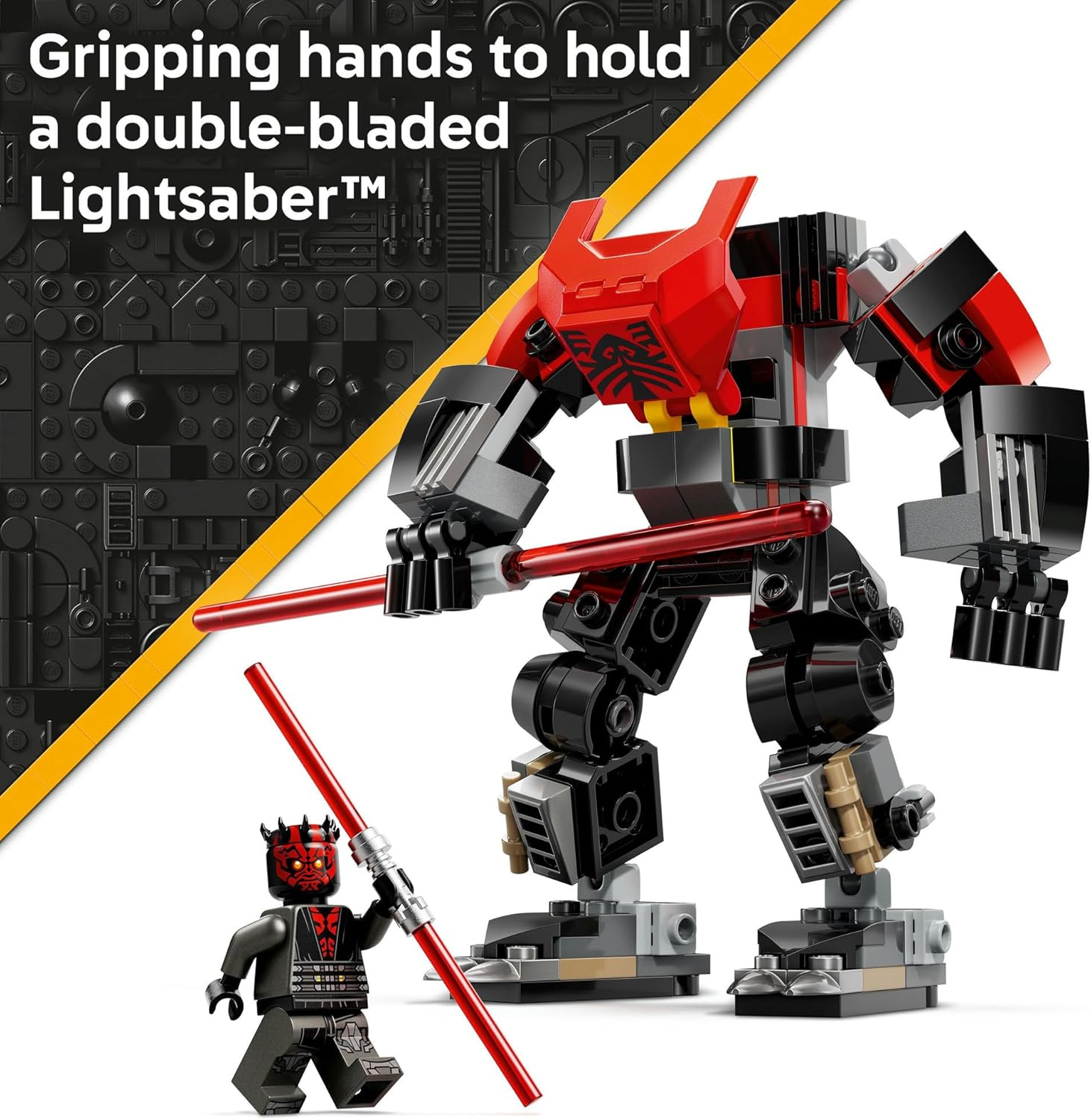 LEGO&reg; Star Wars: the Clone Wars&trade; Darth Maul&trade; Mech 75411 Building Toy for Boys, Girls, Fans and Fantasy Lovers Aged 6 Years Old Plus, Toy Idea for Kids, Includes a Large Double-Bladed Red Lightsaber&trade;