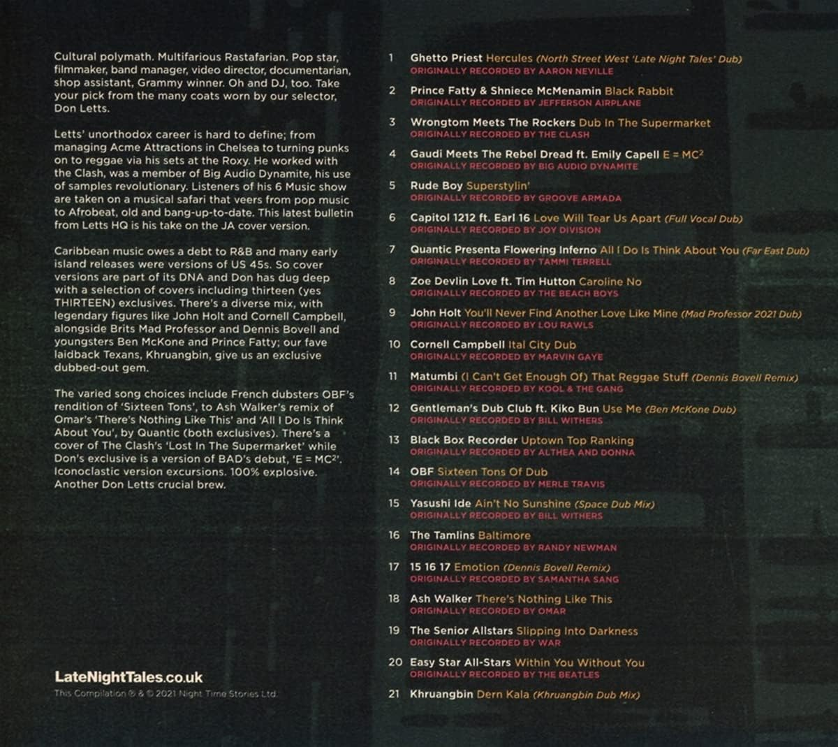 Late Night Tales Presents Version Excursion