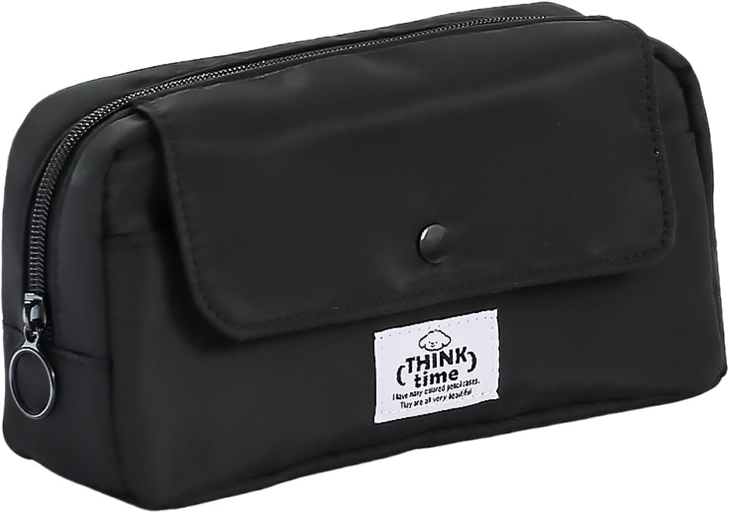 Practical Spacious Pencil Storage Bag with Zipper for School Office Supplies Durable Material Home Accessories image number 3