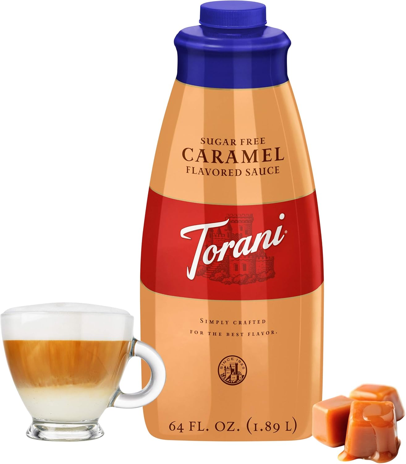 Torani Sugar Free Sauce, Caramel, 64 Ounces image number 3