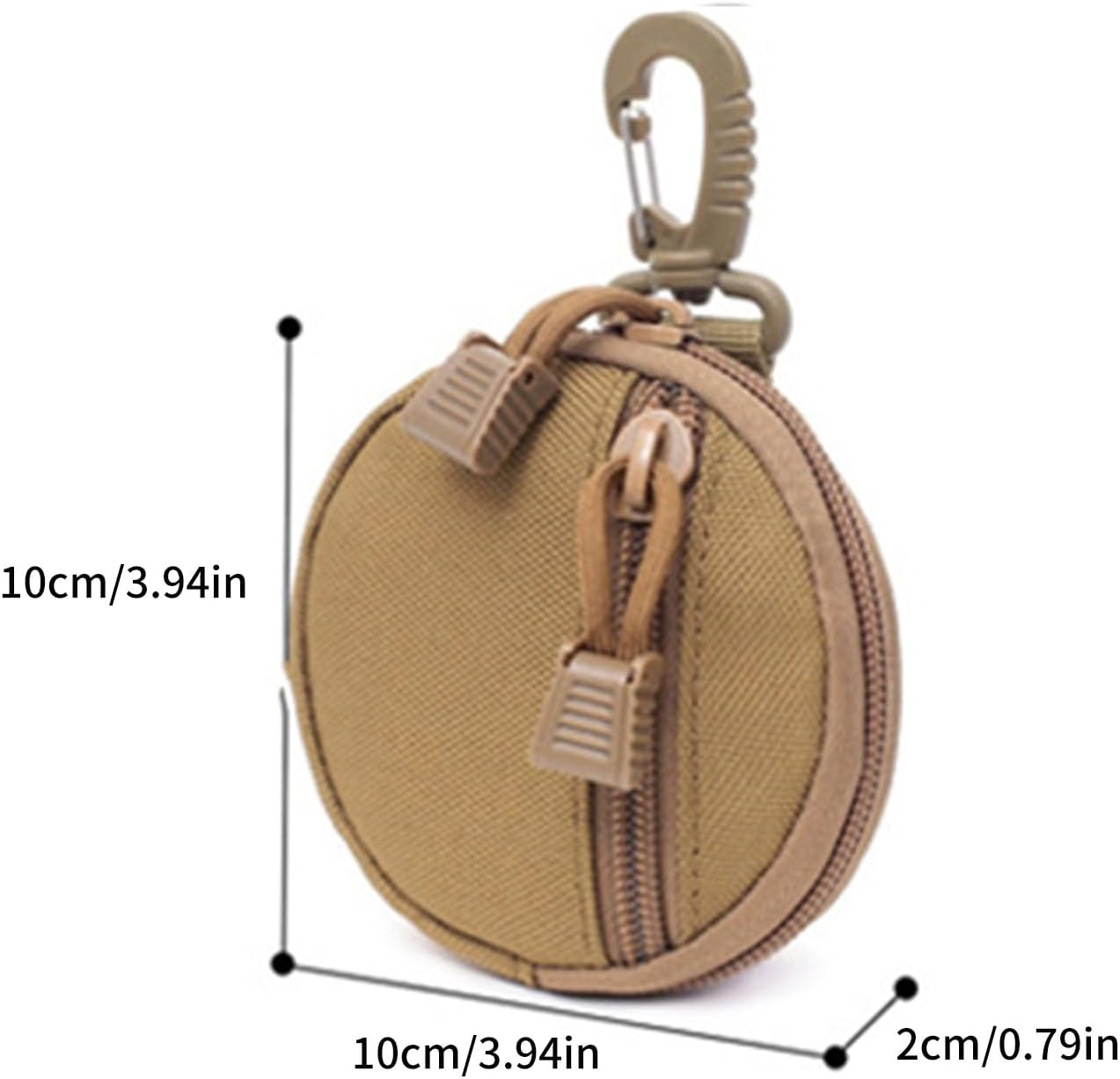 Pasnmkvn Small Wallet Keychain Small round Keychain Earphone Pack Gear Accessories