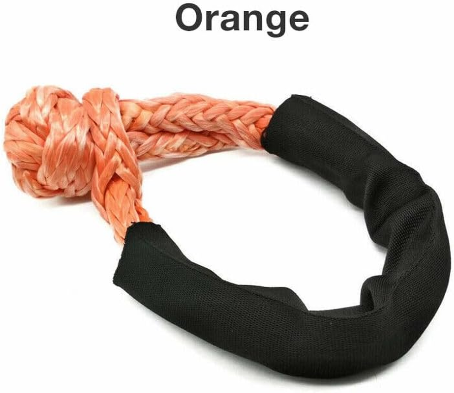 AIMALL Soft Shackle 55Cm Recovery Gear Dyneema Winch Rope 16T(16,000Kg) Heavy Duty for Off-Road and Towing